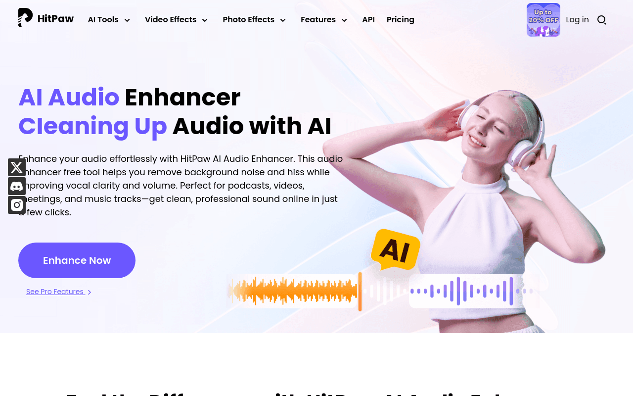 Hitpaw AI Audio Enhancer