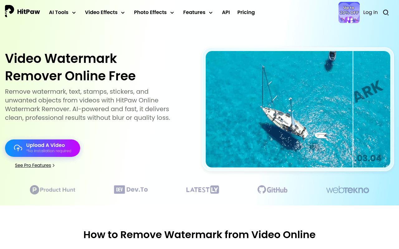 HitPaw Online AI Watermark Remover