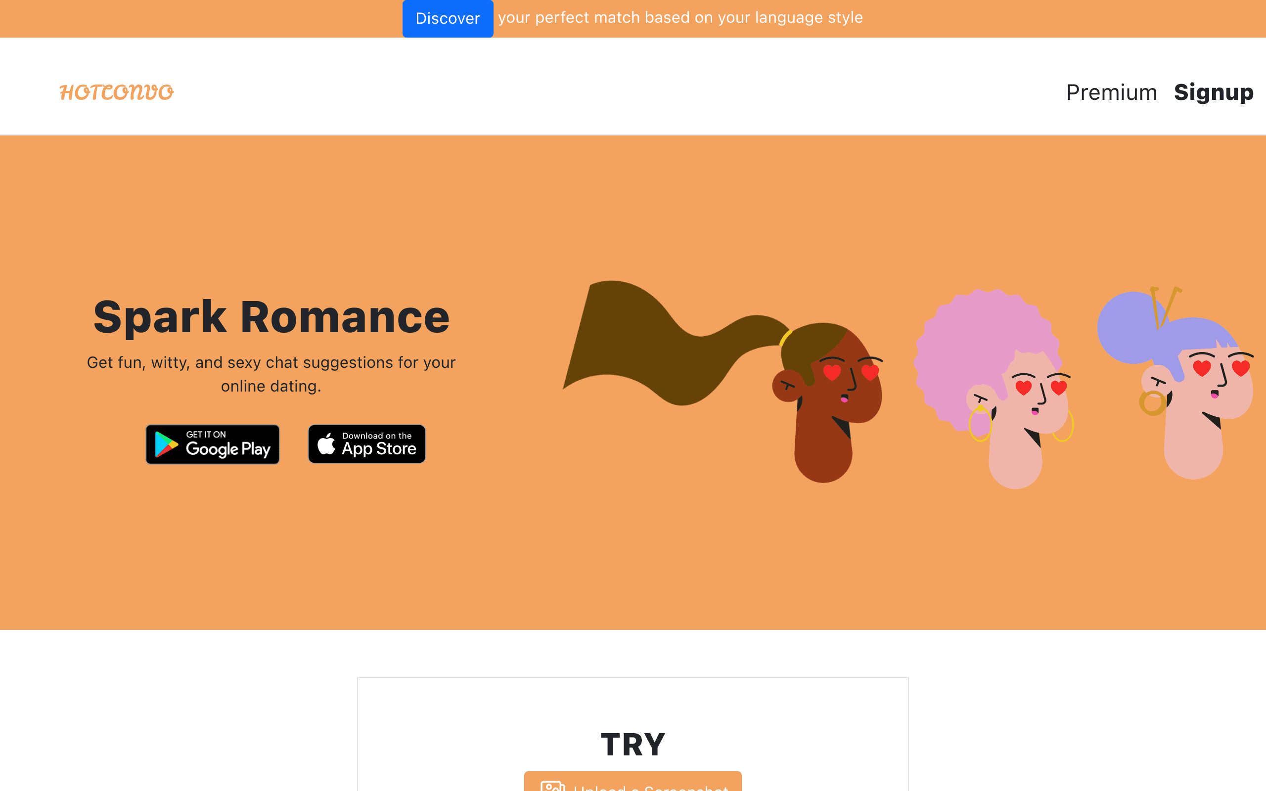 Hotconvo - Online Dating AI Chat Suggestions