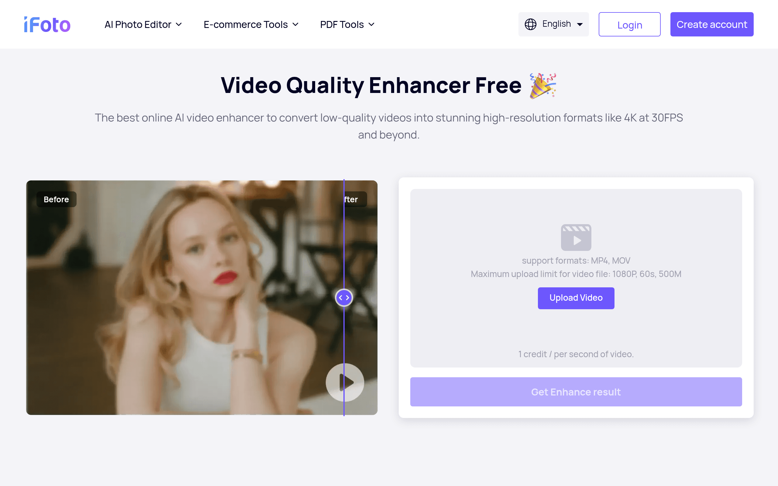 IFoto AI Video Enhancer