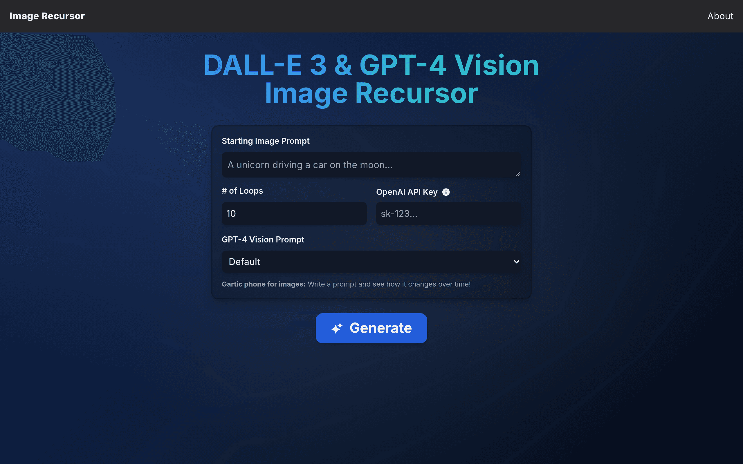 Image Recursor