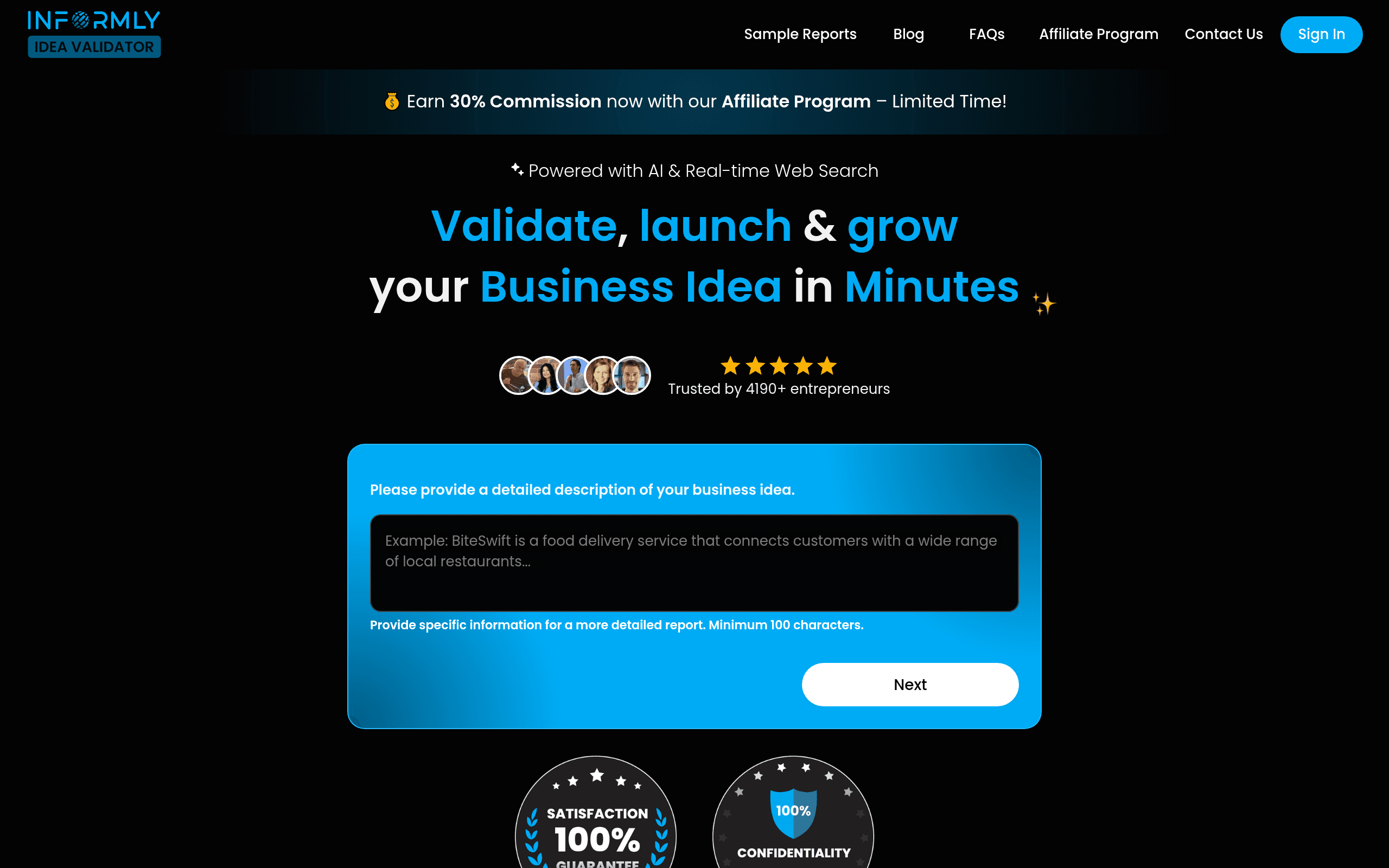 Informly Idea Validator