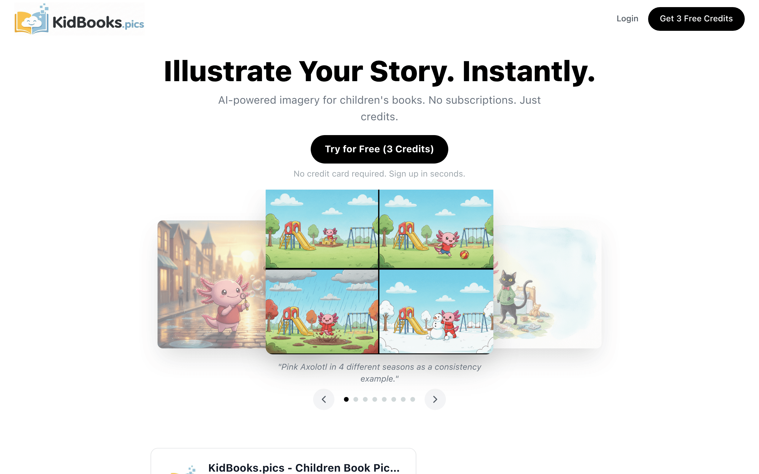 KidBooks.pics - Kids Book Image Generator