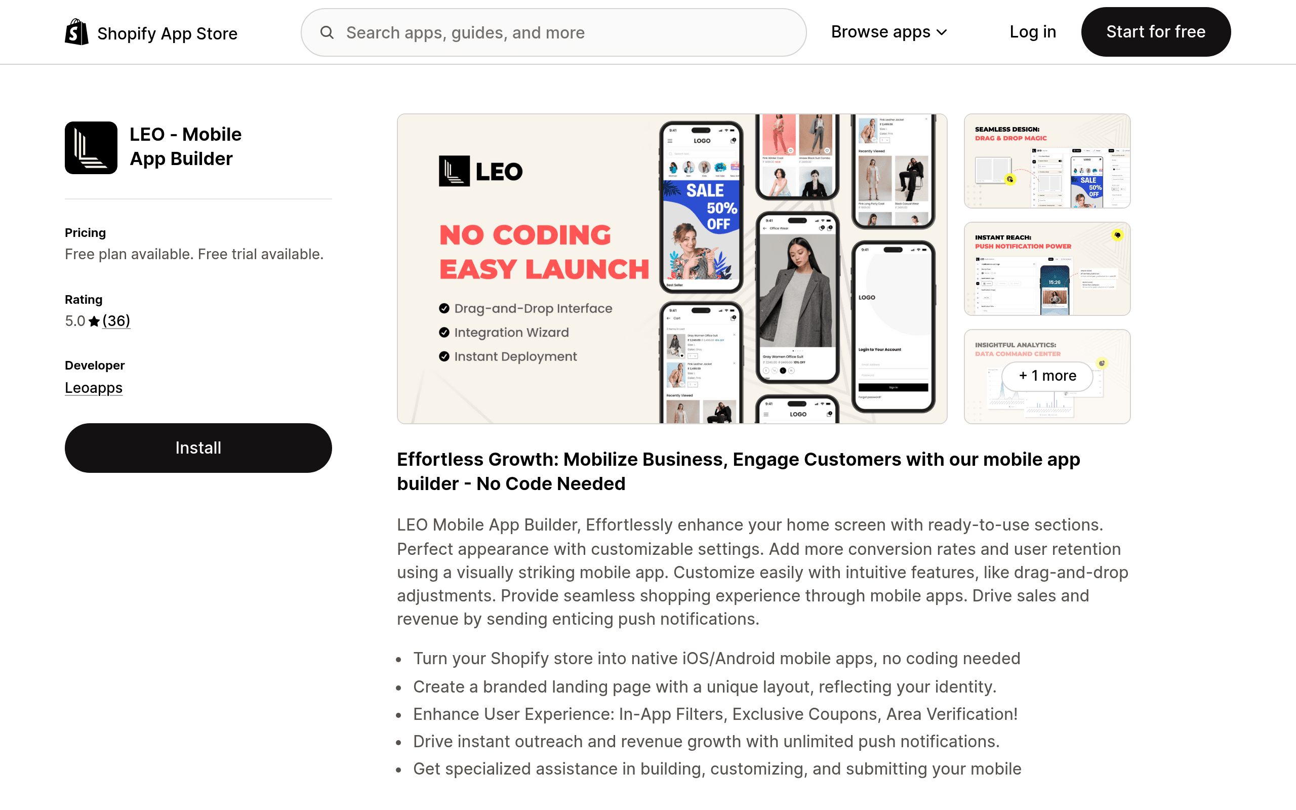 LEO Mobile App Builder