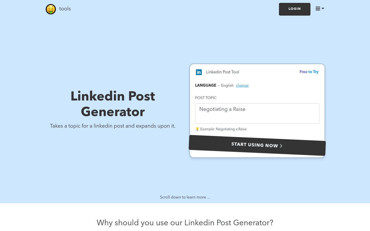 Linkedin Post Generator | nichesss