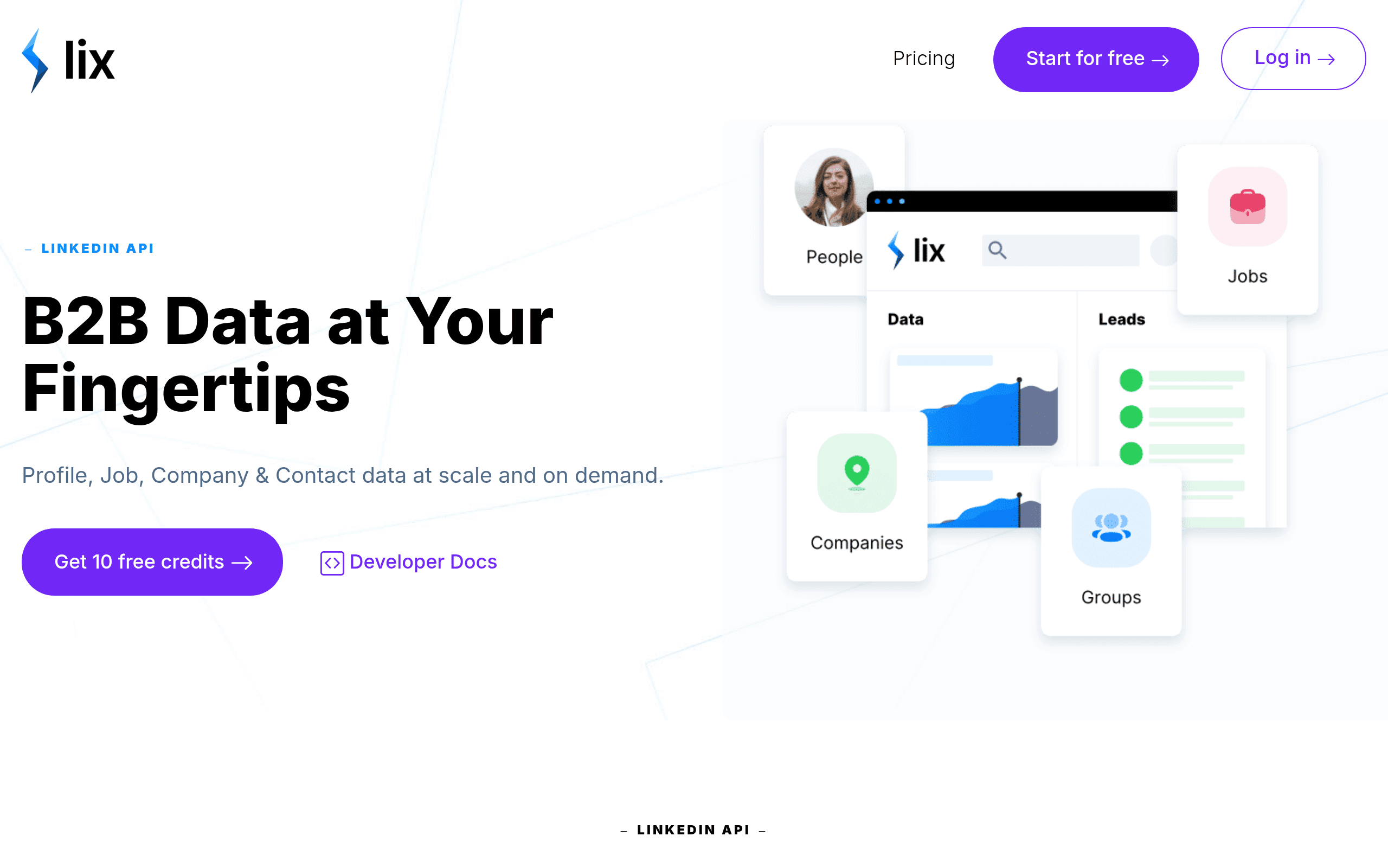Lix LinkedIn API