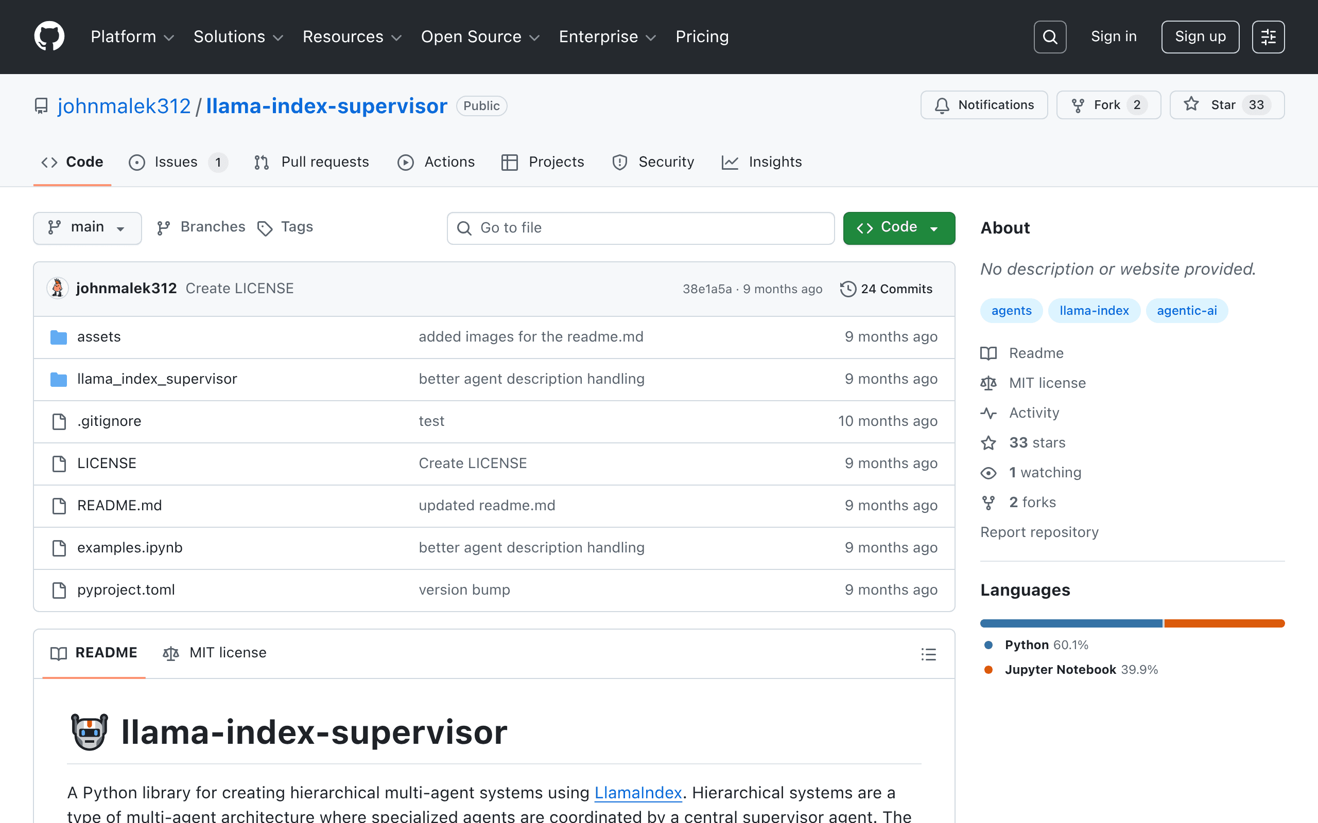LlamaIndex Supervisor