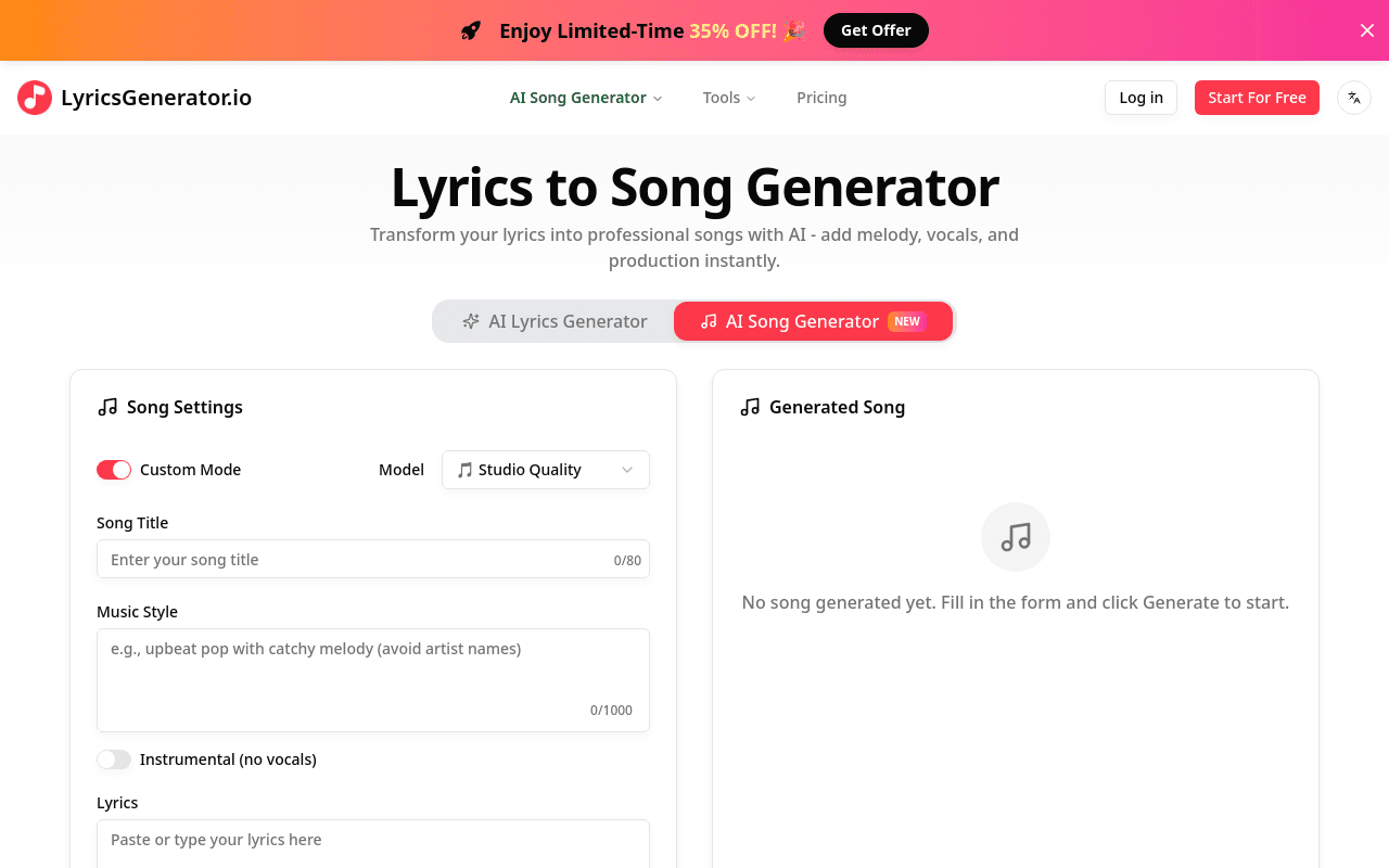 LyricsGenerator.io