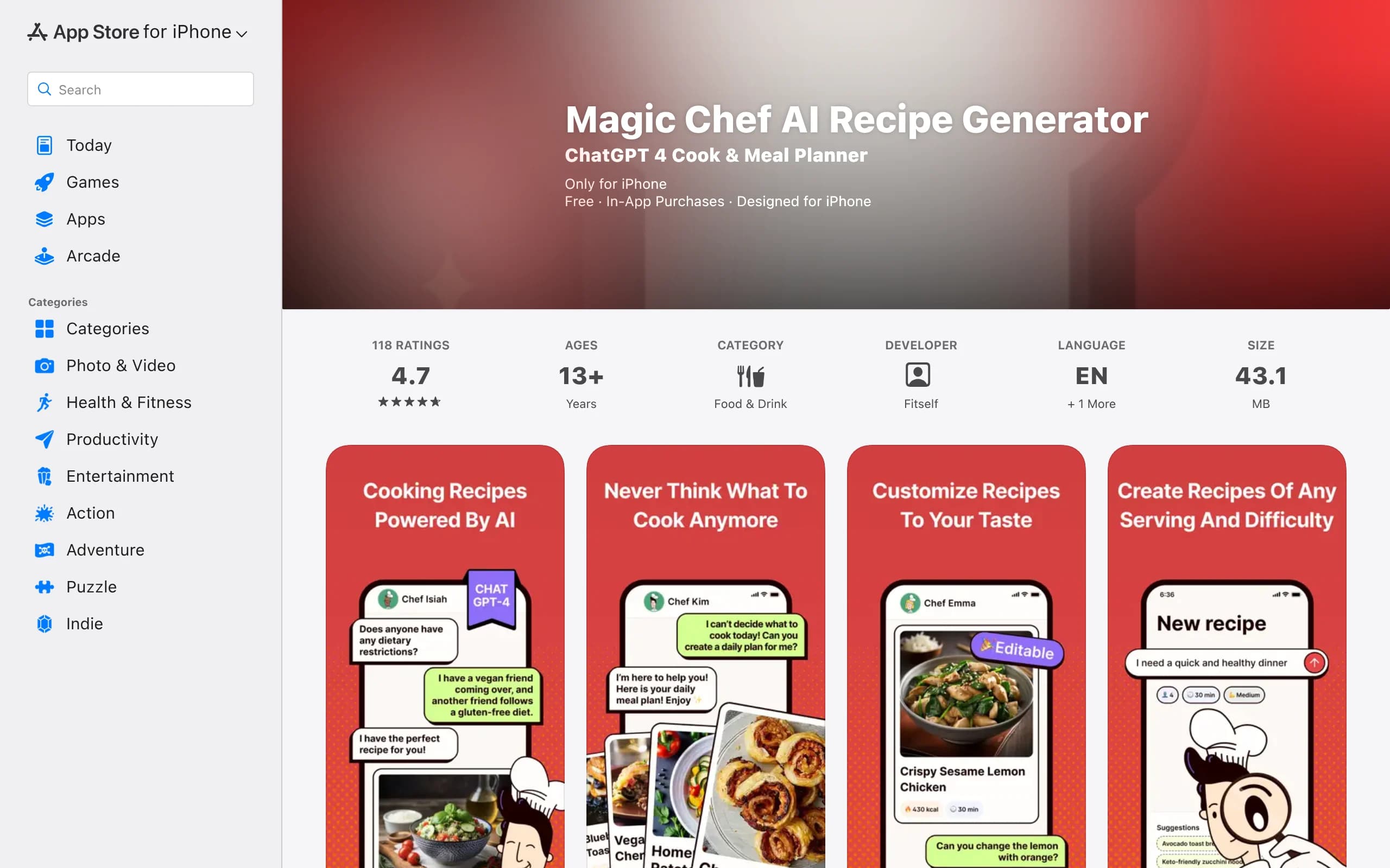 Magic Chef AI Recipe Generator