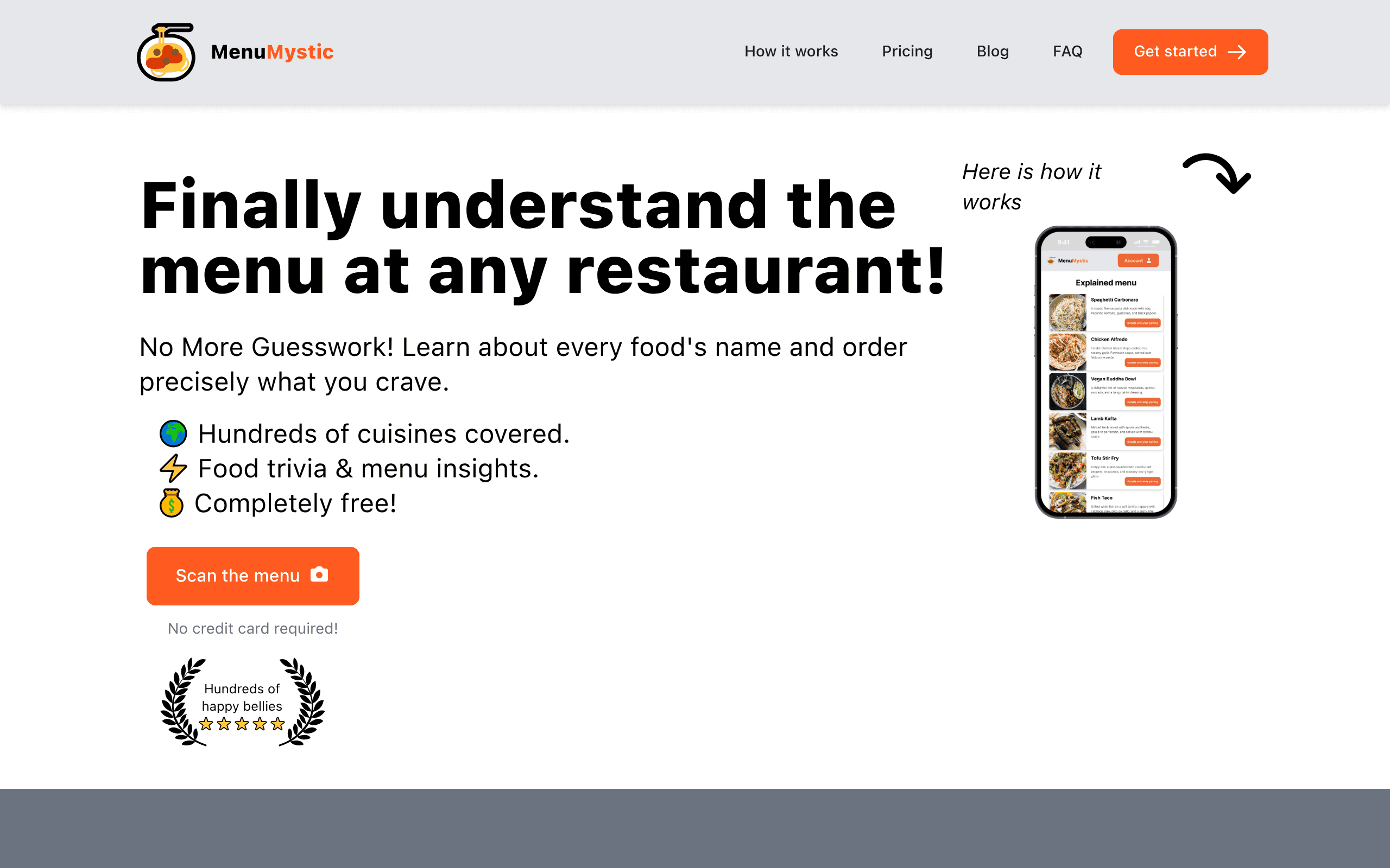 Menu Mystic