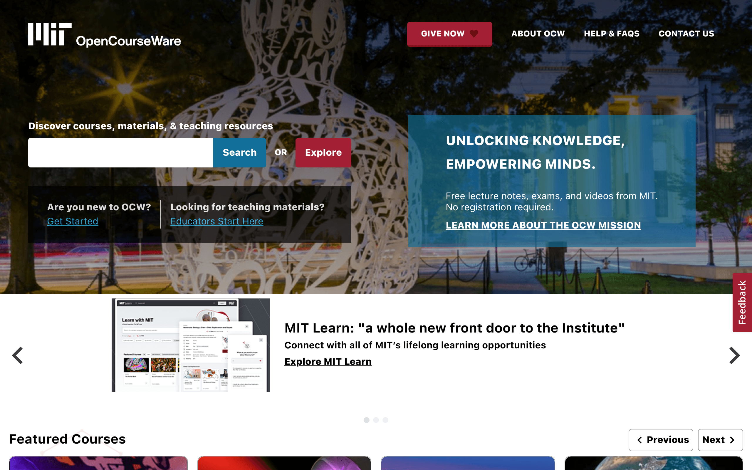 MIT OpenCourseware