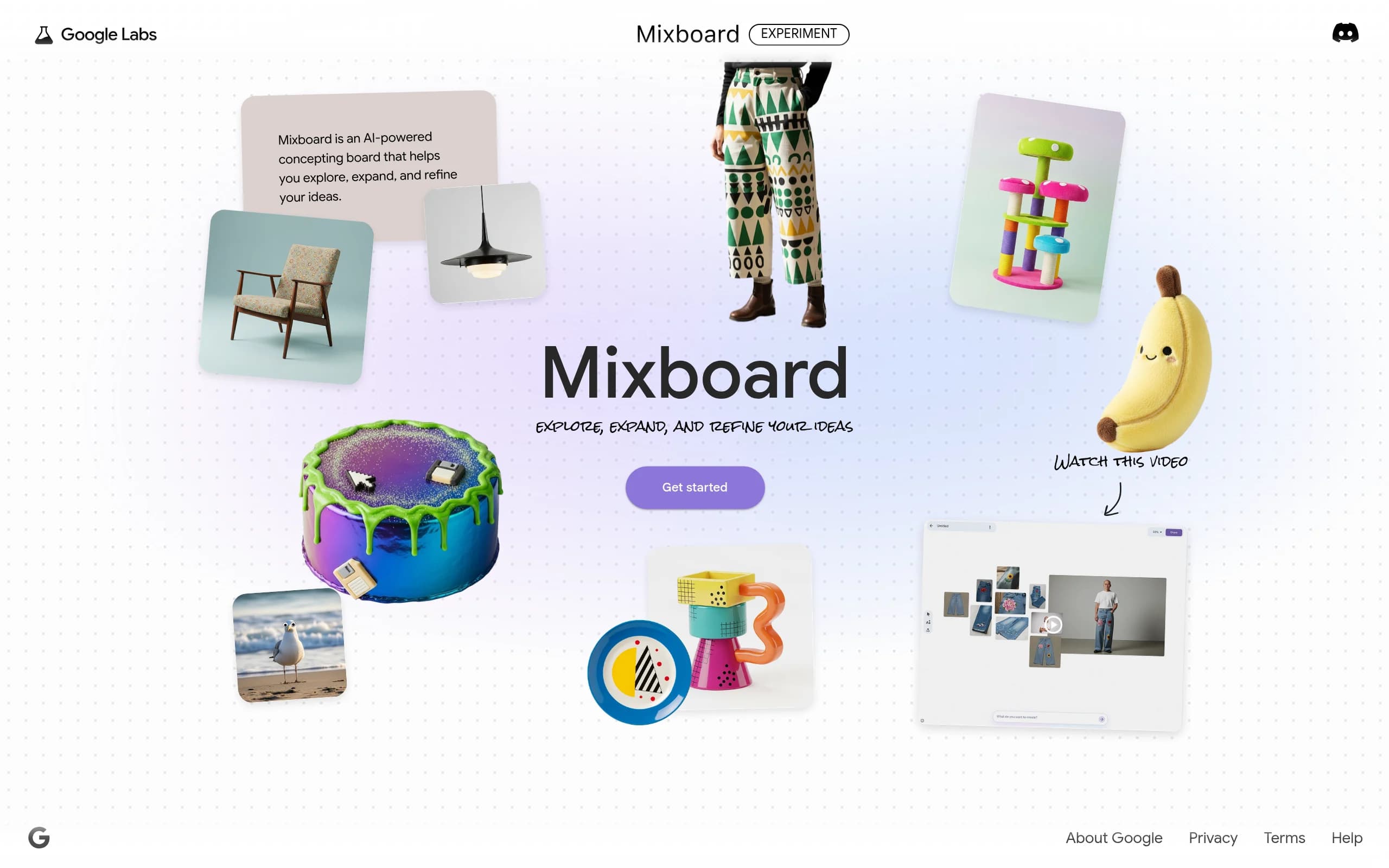 Mixboard Google Labs