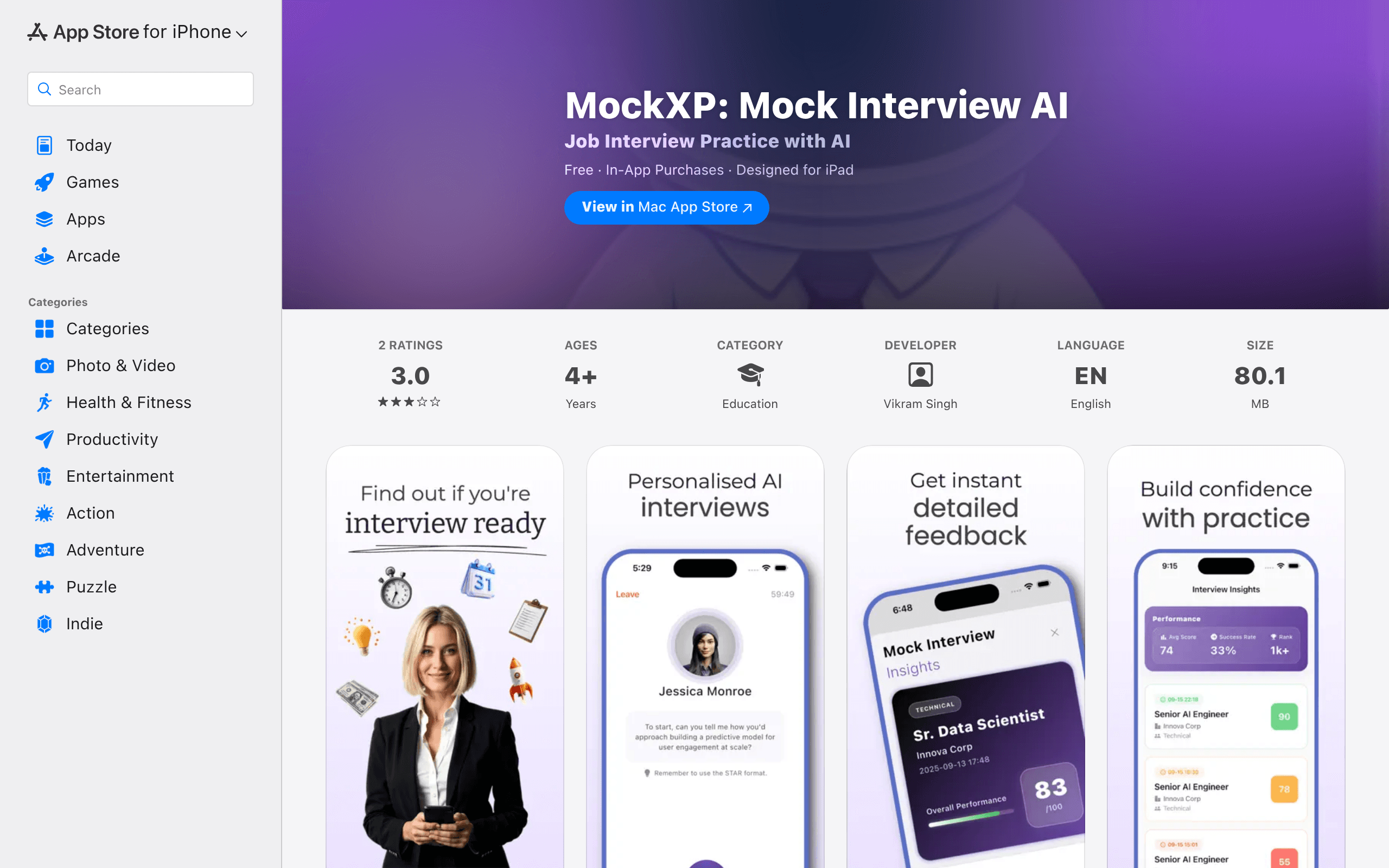 MockXP - Interview Prep AI