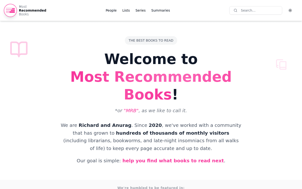 Most Recommended Books