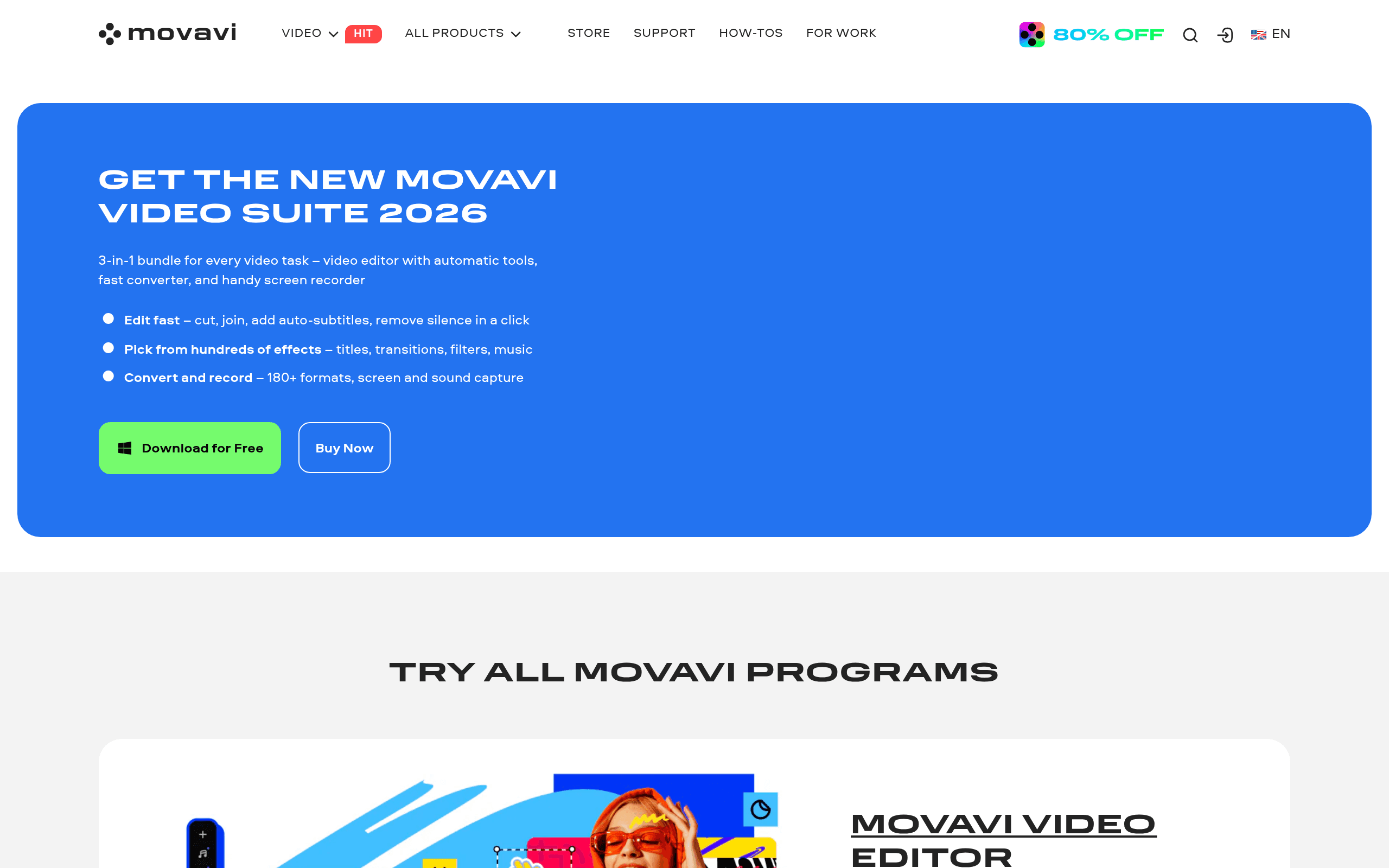 Movavi AI Video Editor