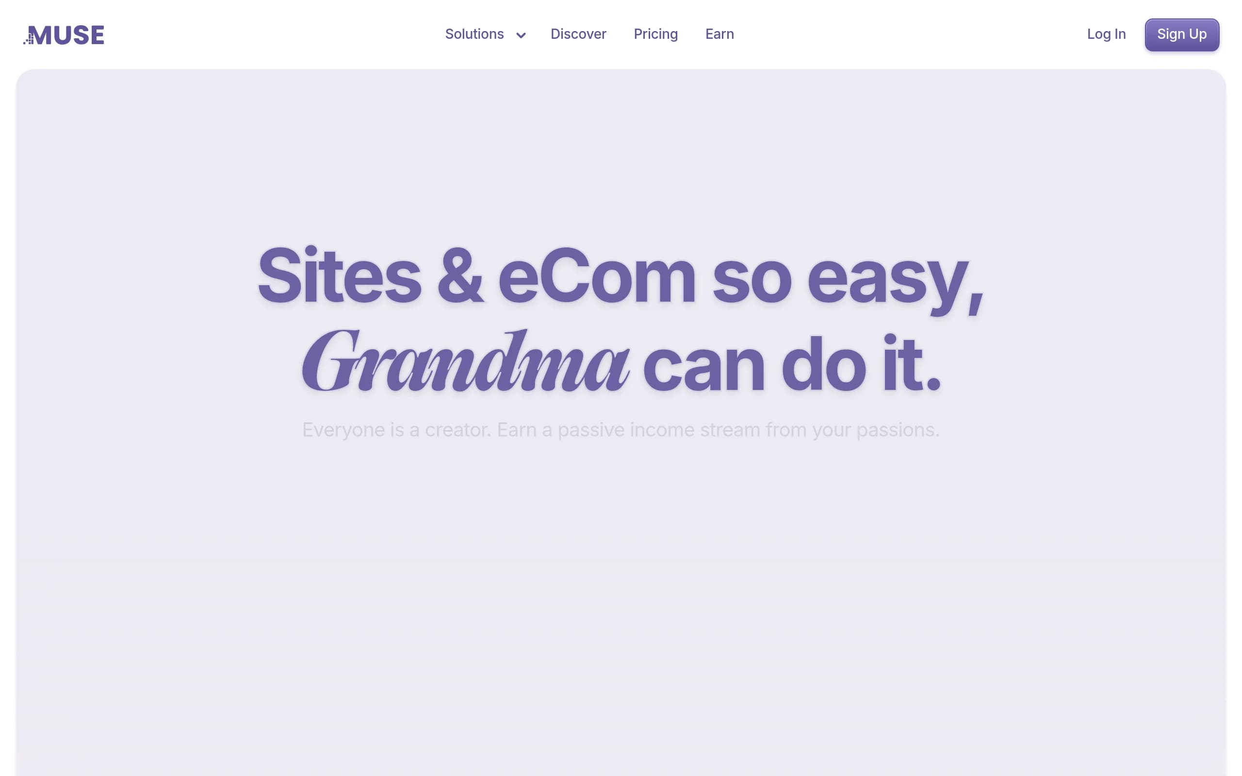 Muse Web Page Builder