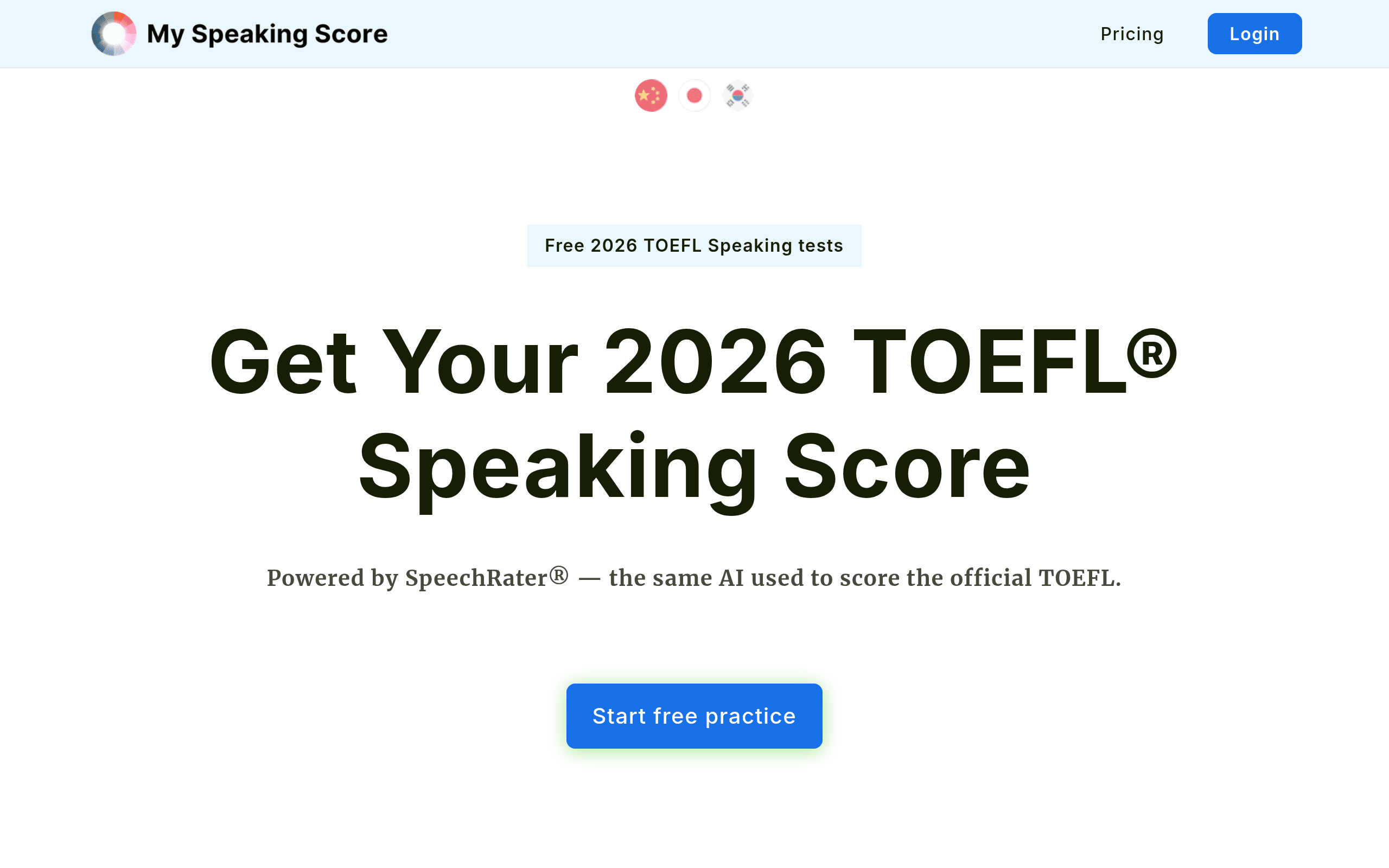 My Speaking Score