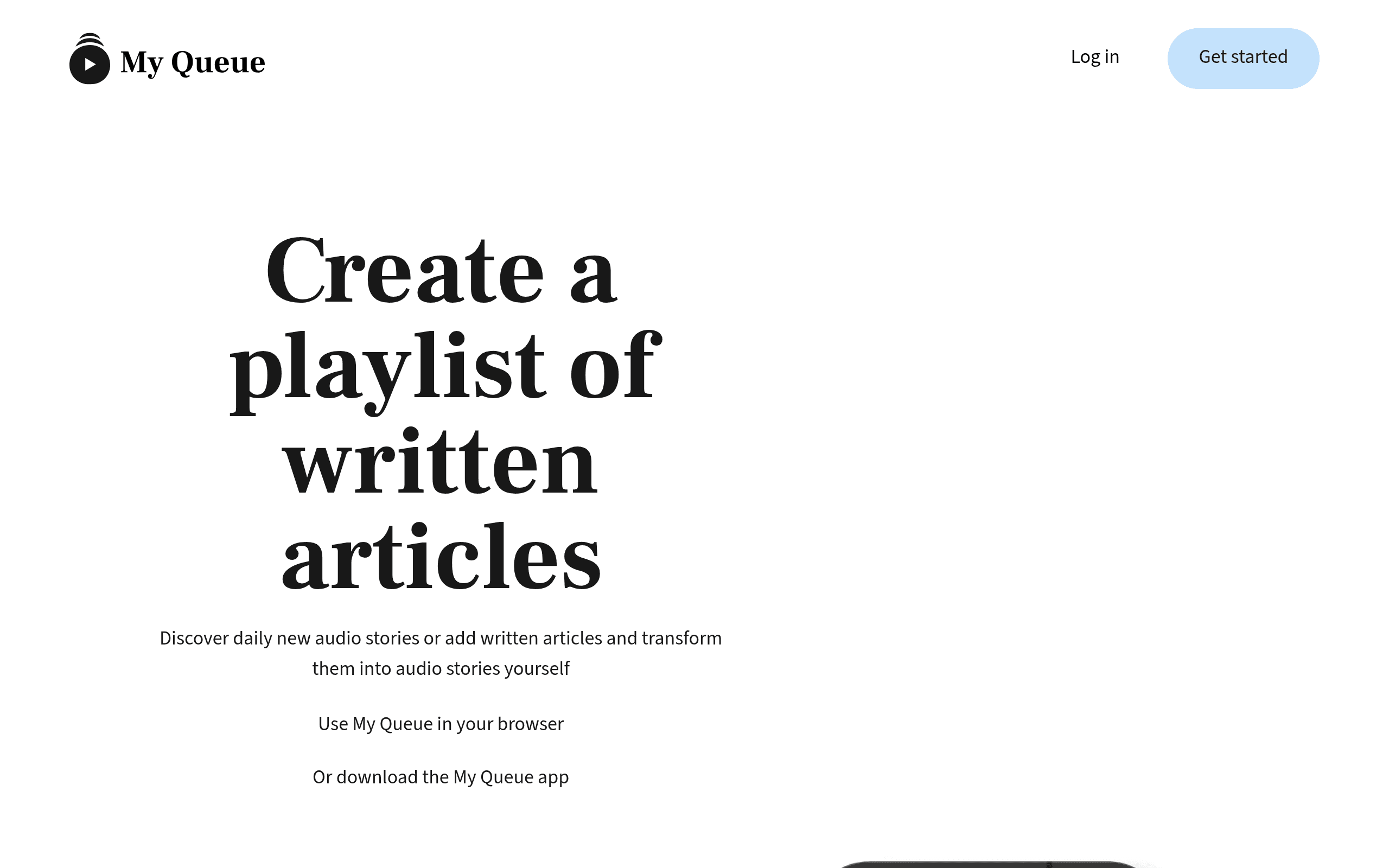 MyQueue - AI Article Reader