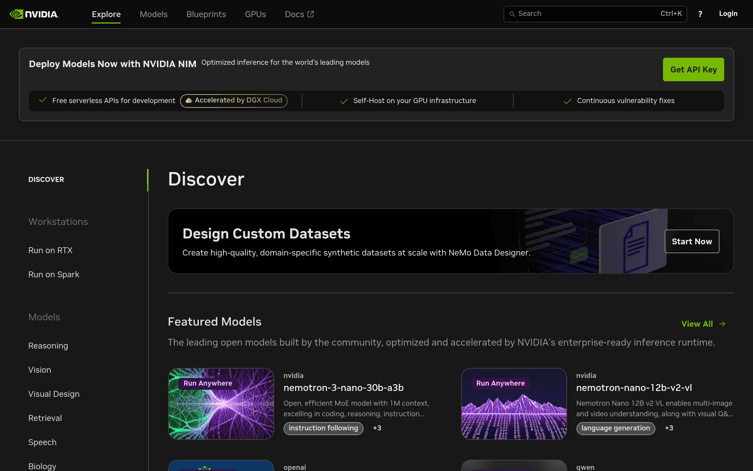 NVIDIA NIM APIs