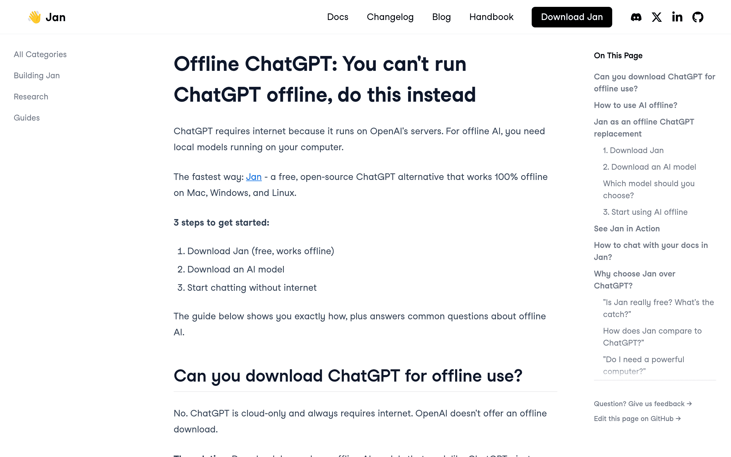 Offline ChatGPT