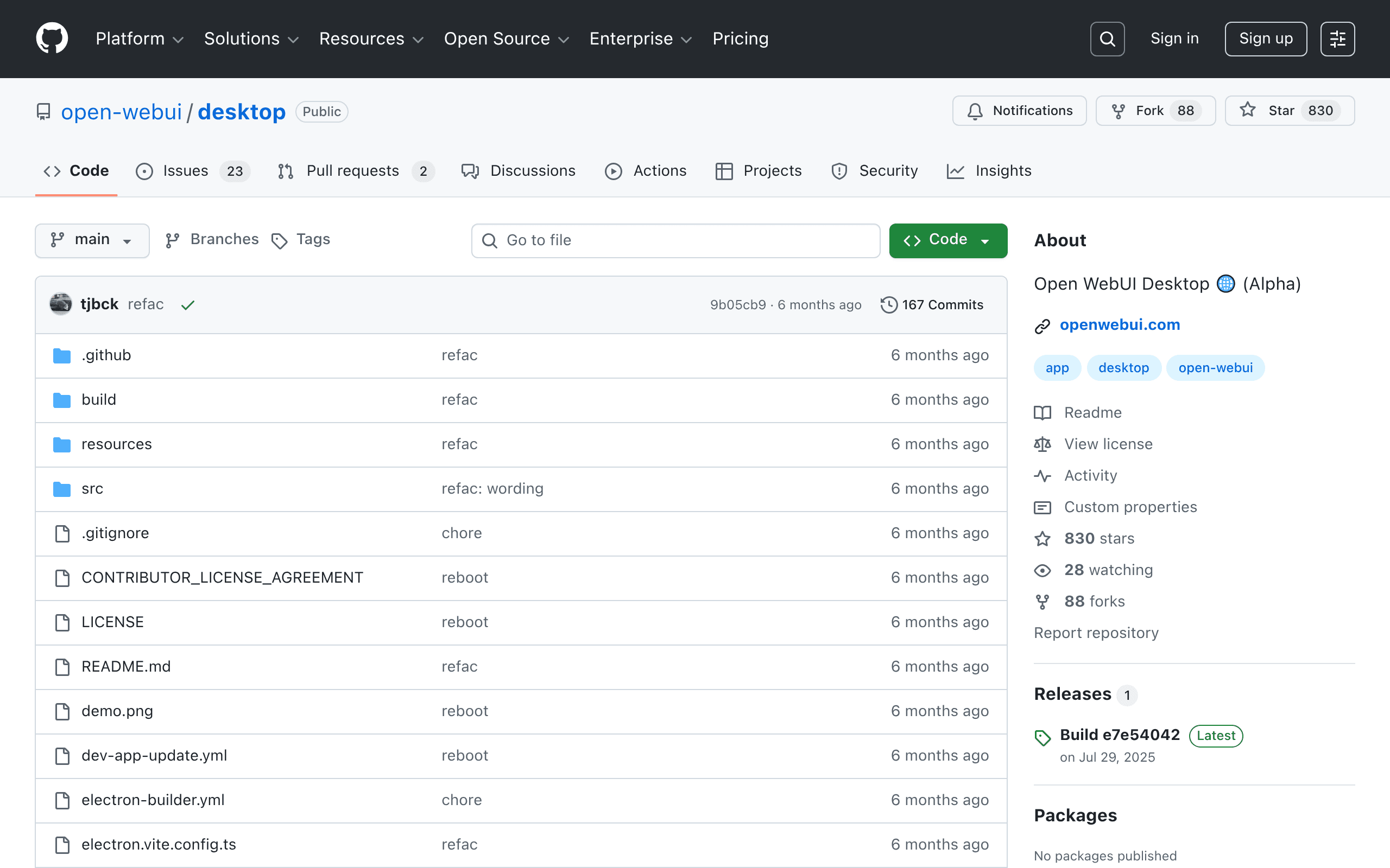 Open WebUI Desktop