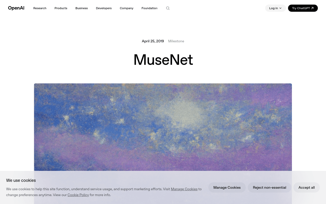OpenAI MuseNet