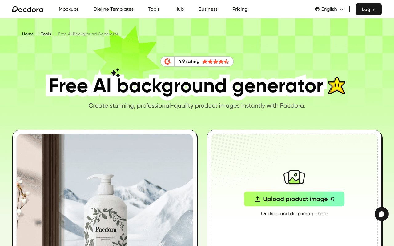 Pacdora AI Background Generator