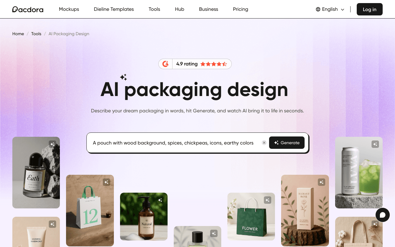 Pacdora - AI Packaging Design