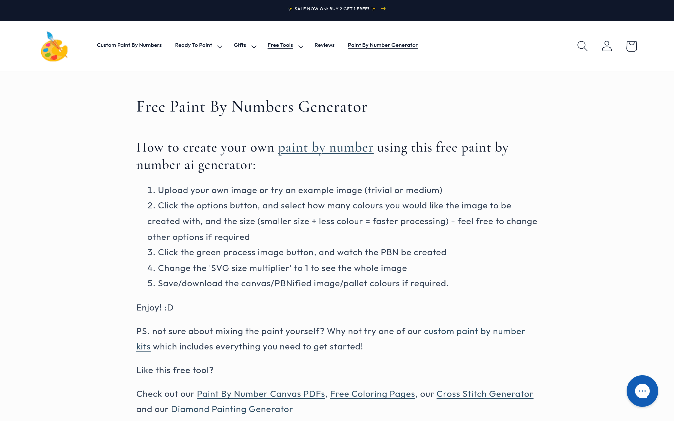 Paint By Numbers Generator