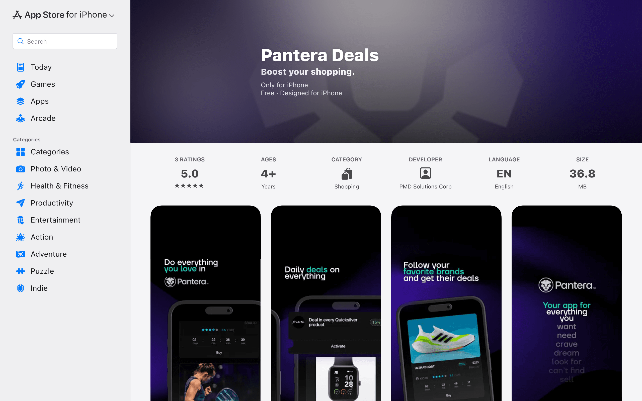 Pantera Deals