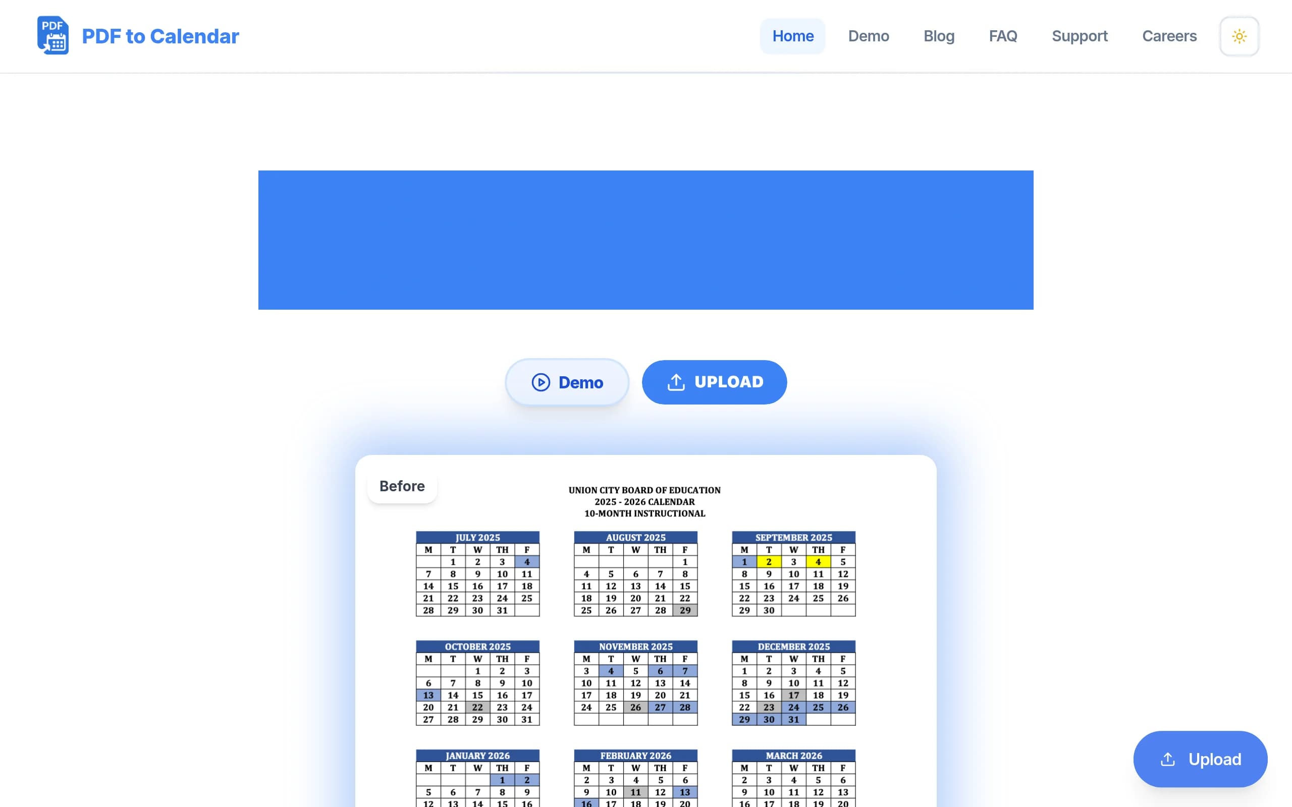 PDF to Calendar App