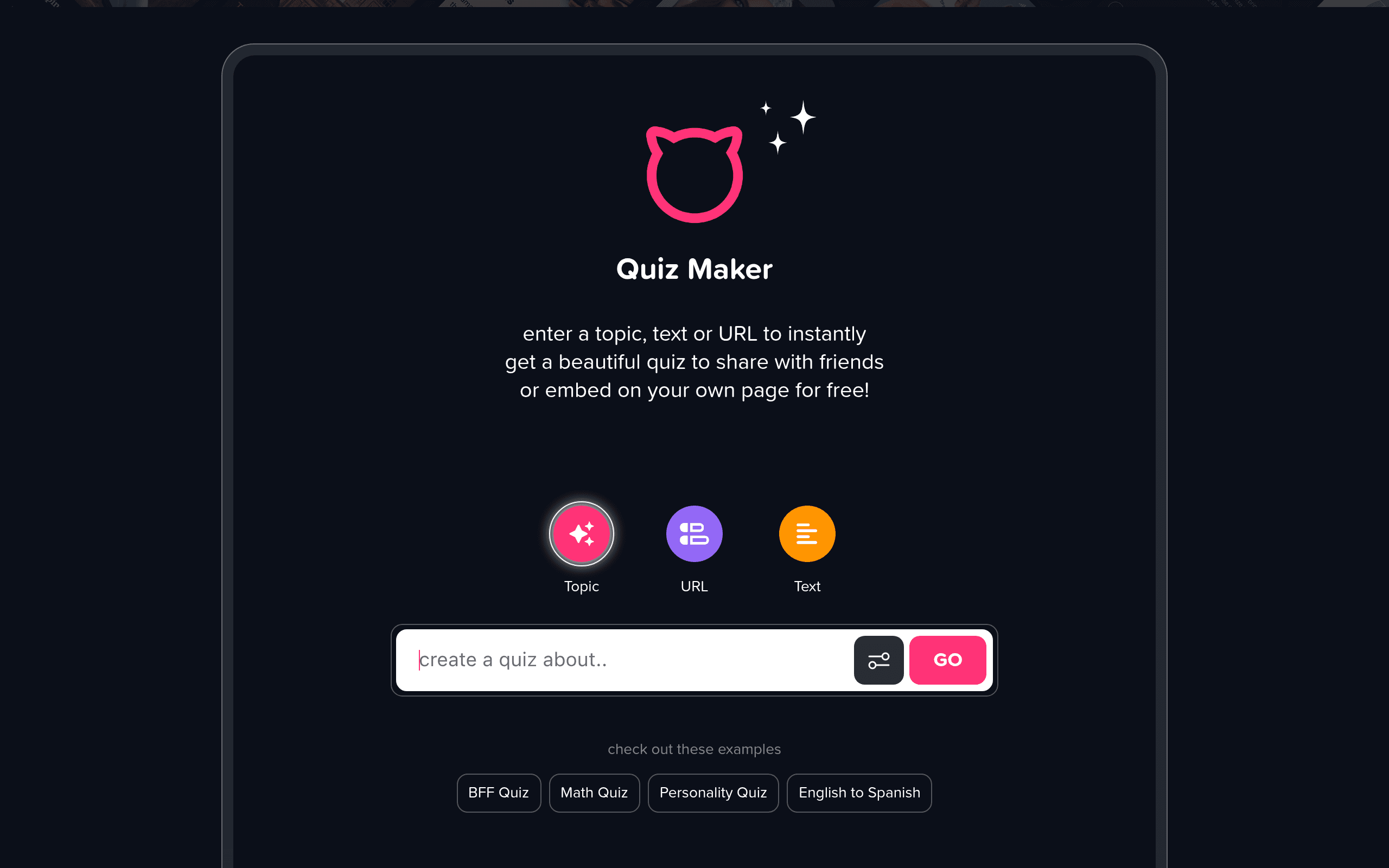 Piggy Quiz maker