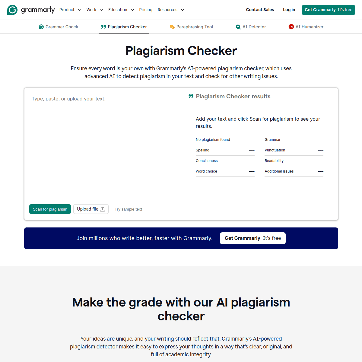 Plagiarism Checker by Grammarly