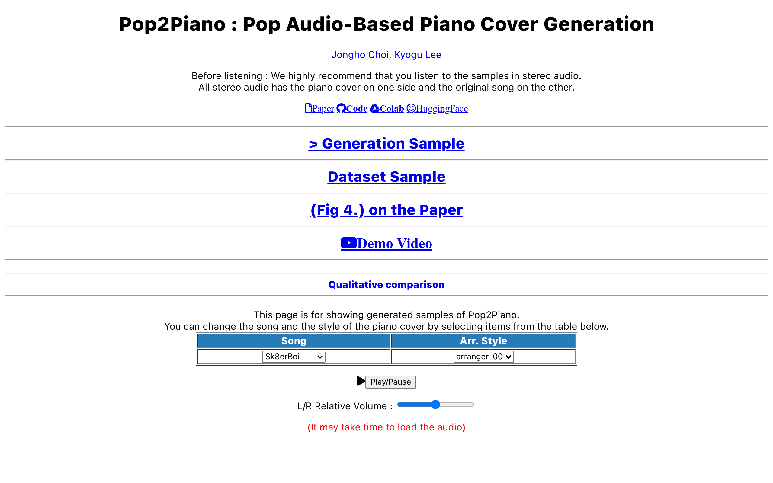 Pop2Piano