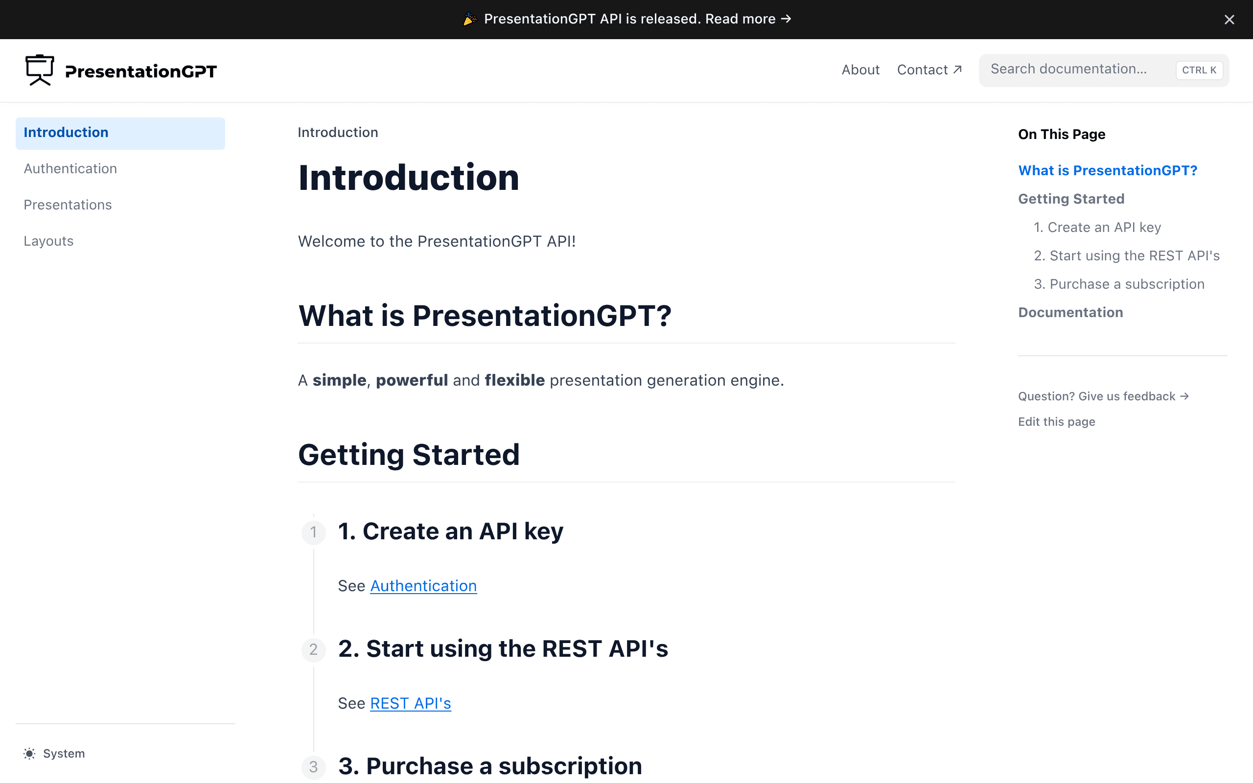 Presentation API