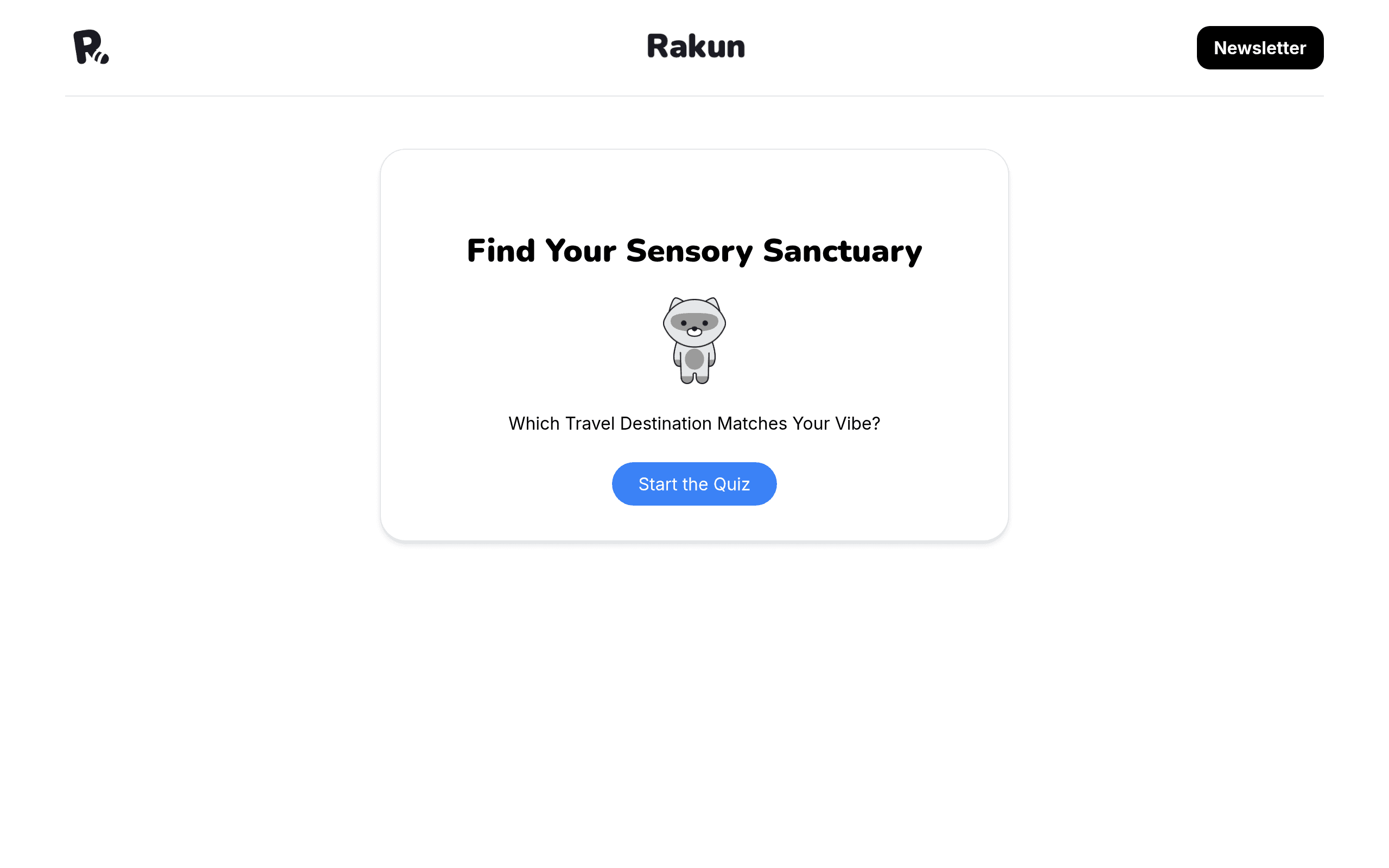 Rakun Sensory Sanctuary Quiz