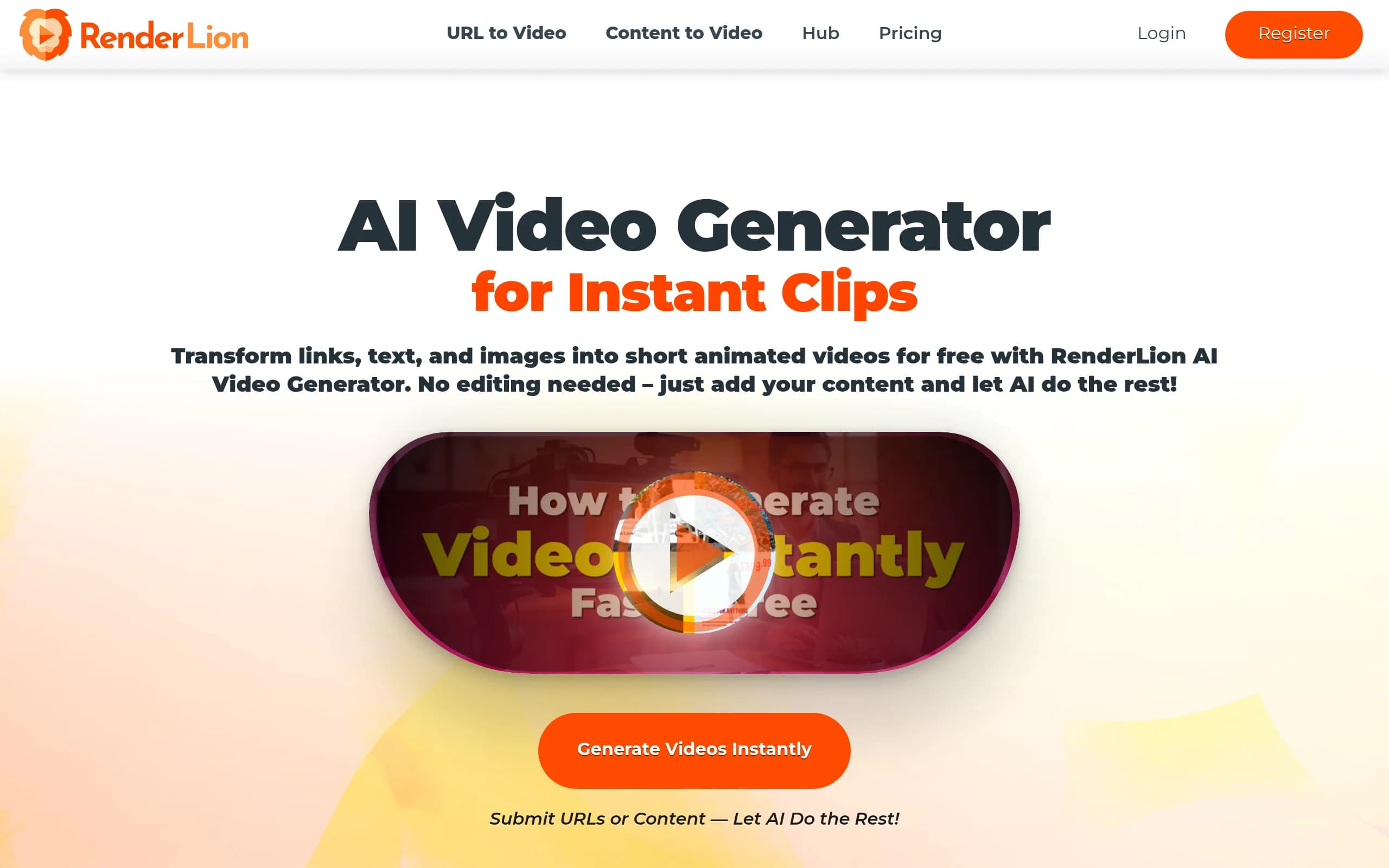 RenderLion AI Video Generator