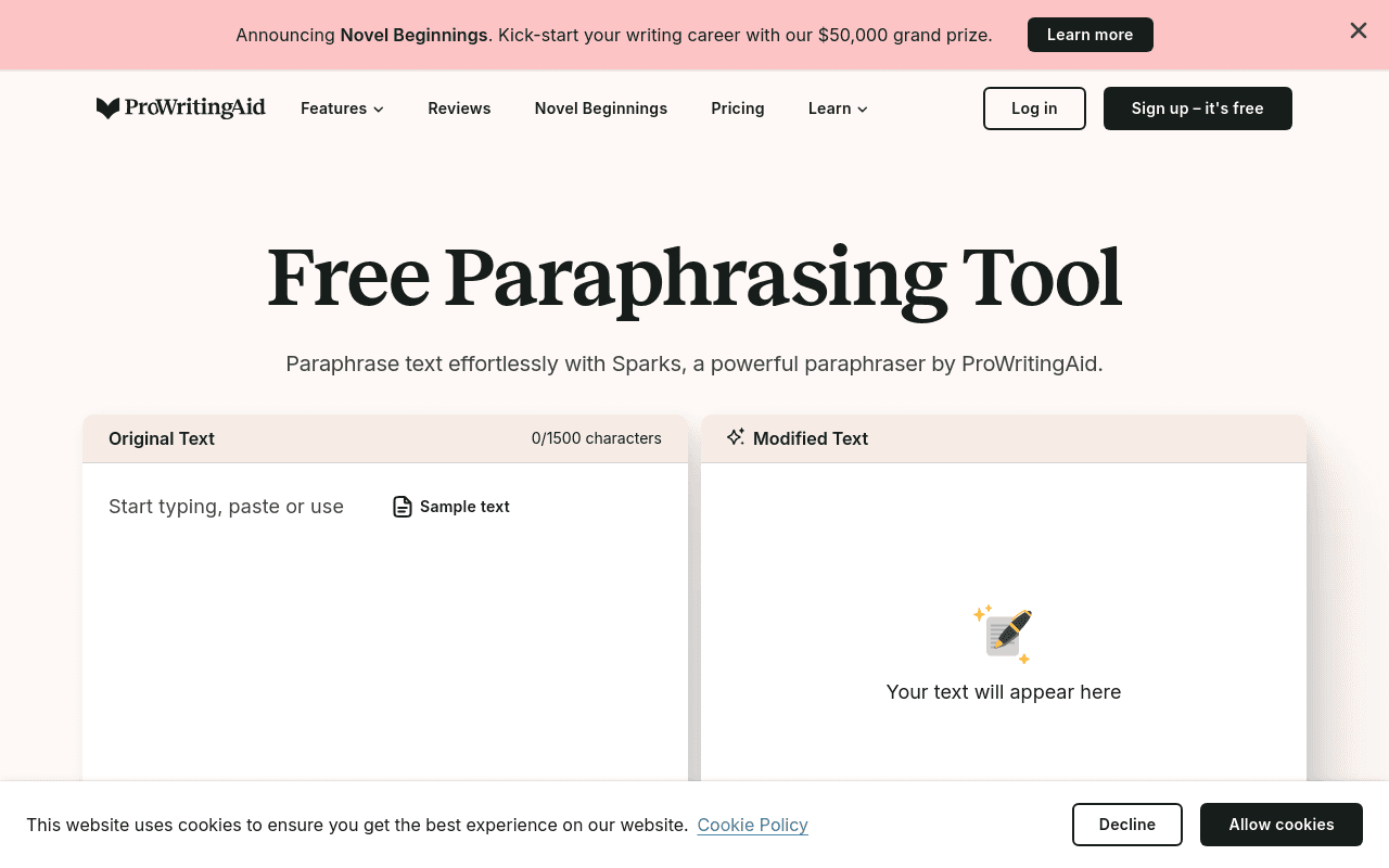Rephrase by ProWritingAid
