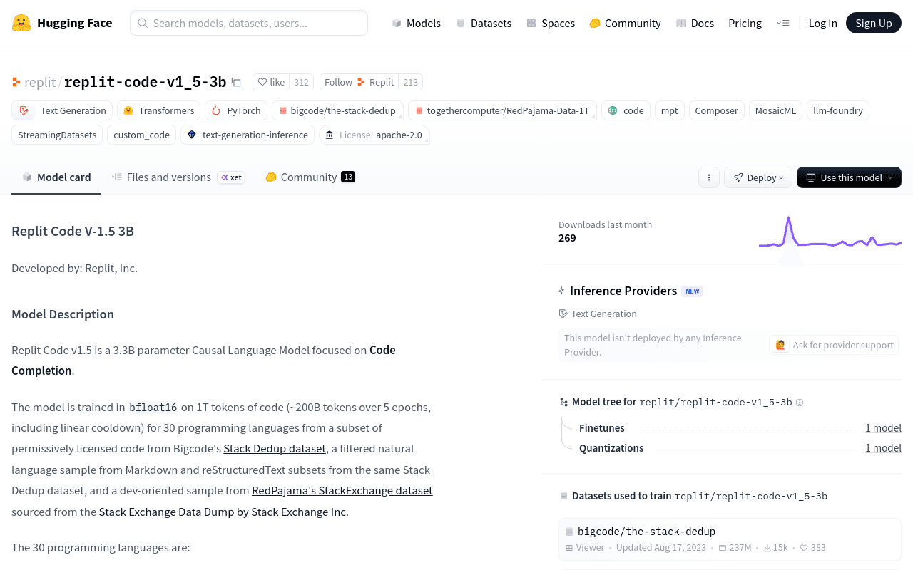 Replit Code V1.5 3B