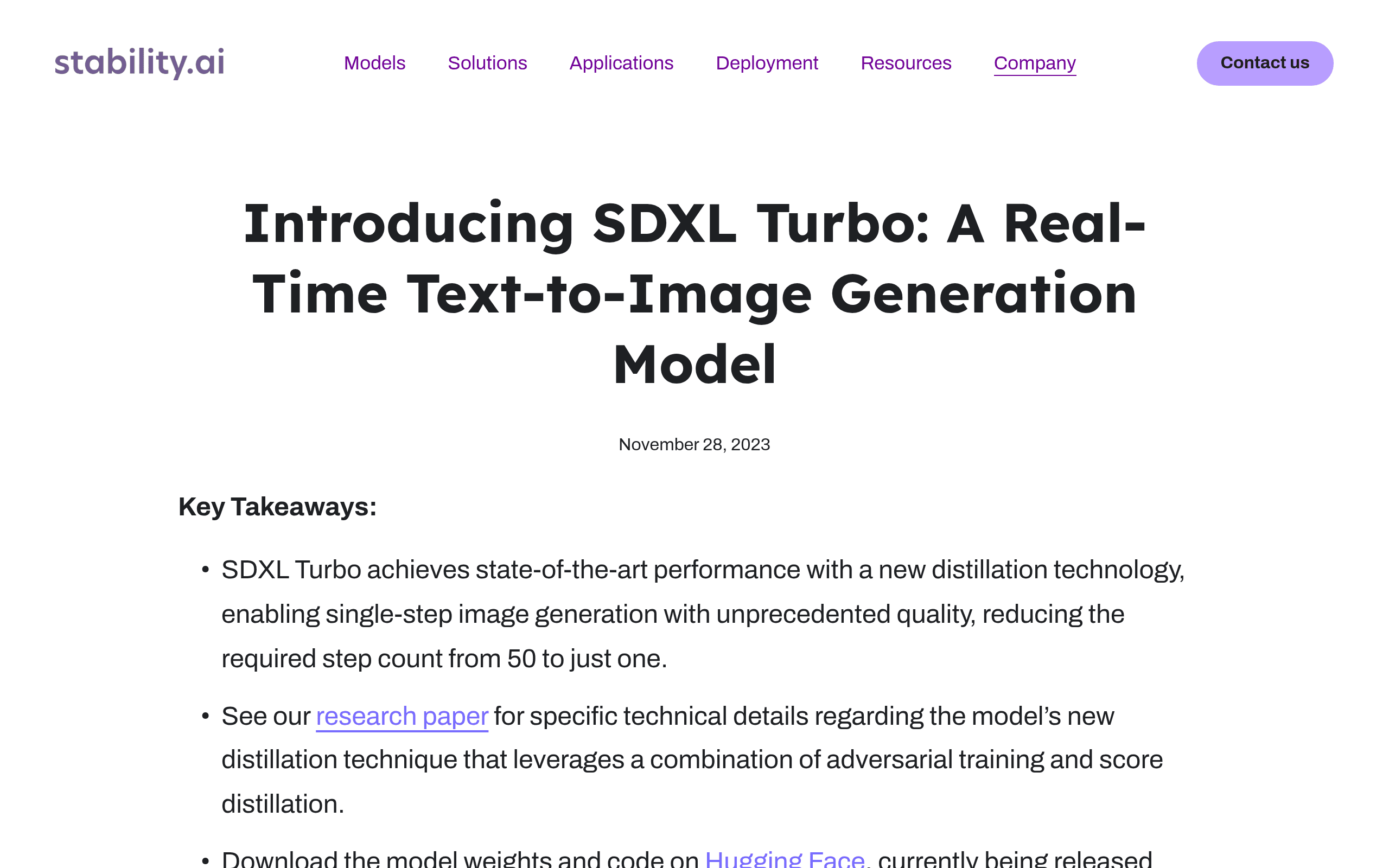 SDXL Turbo
