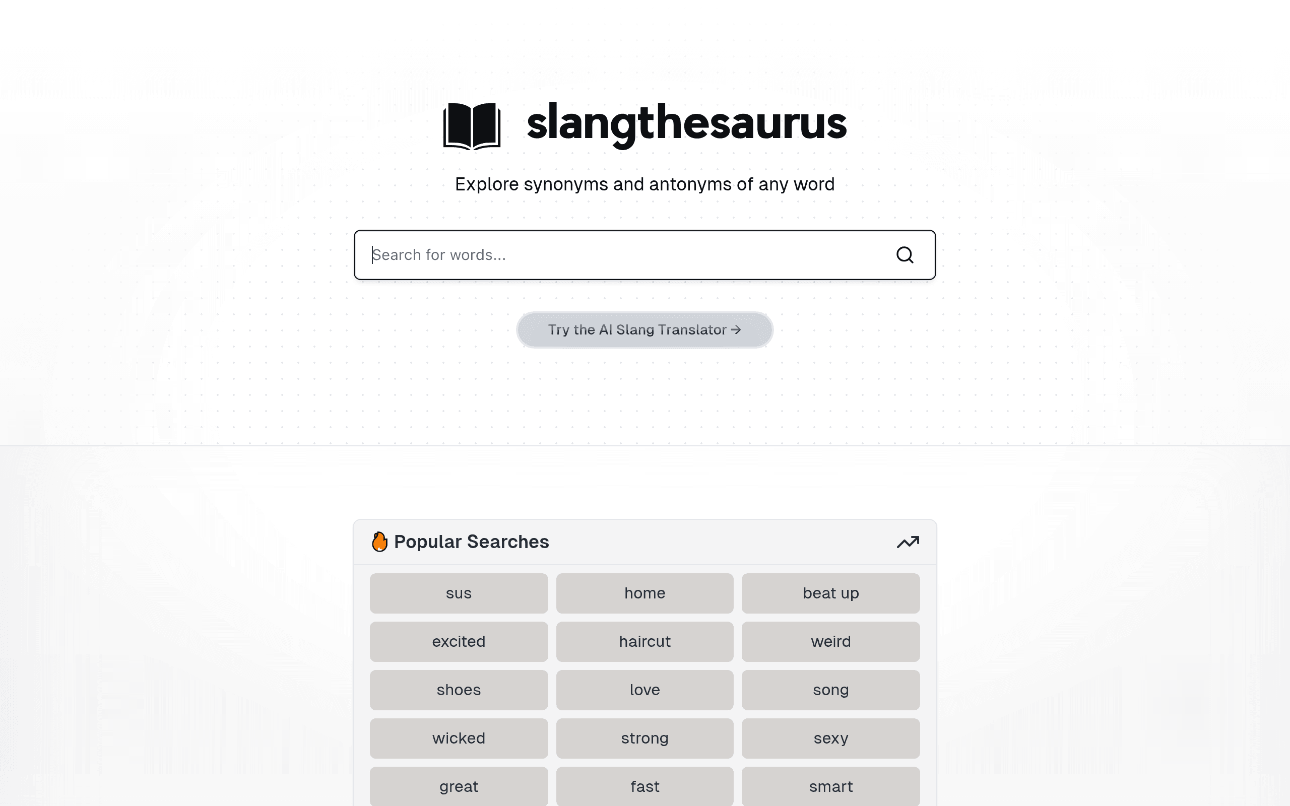 Slang Thesaurus AI