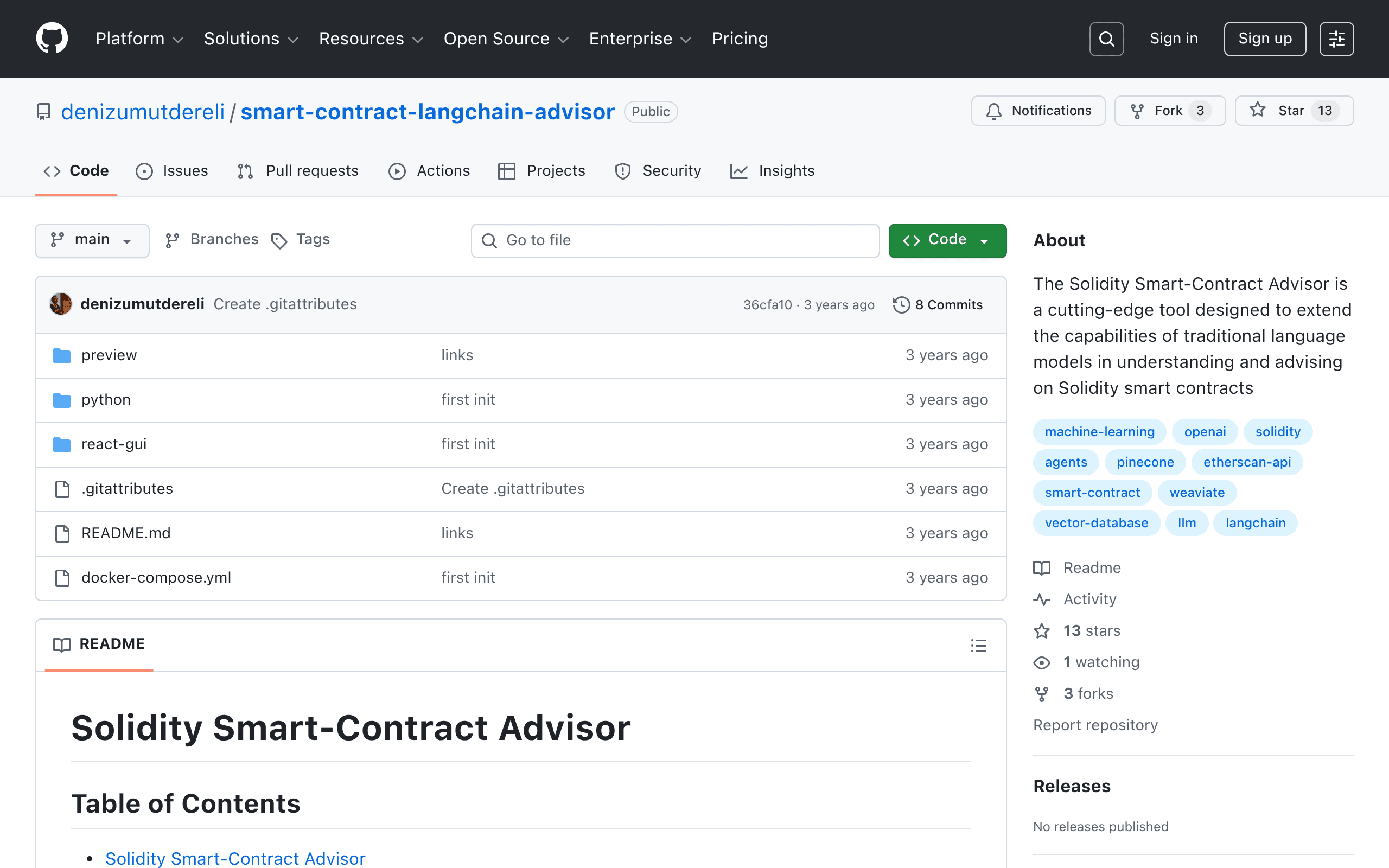 Smart Contract LangChain Advisor