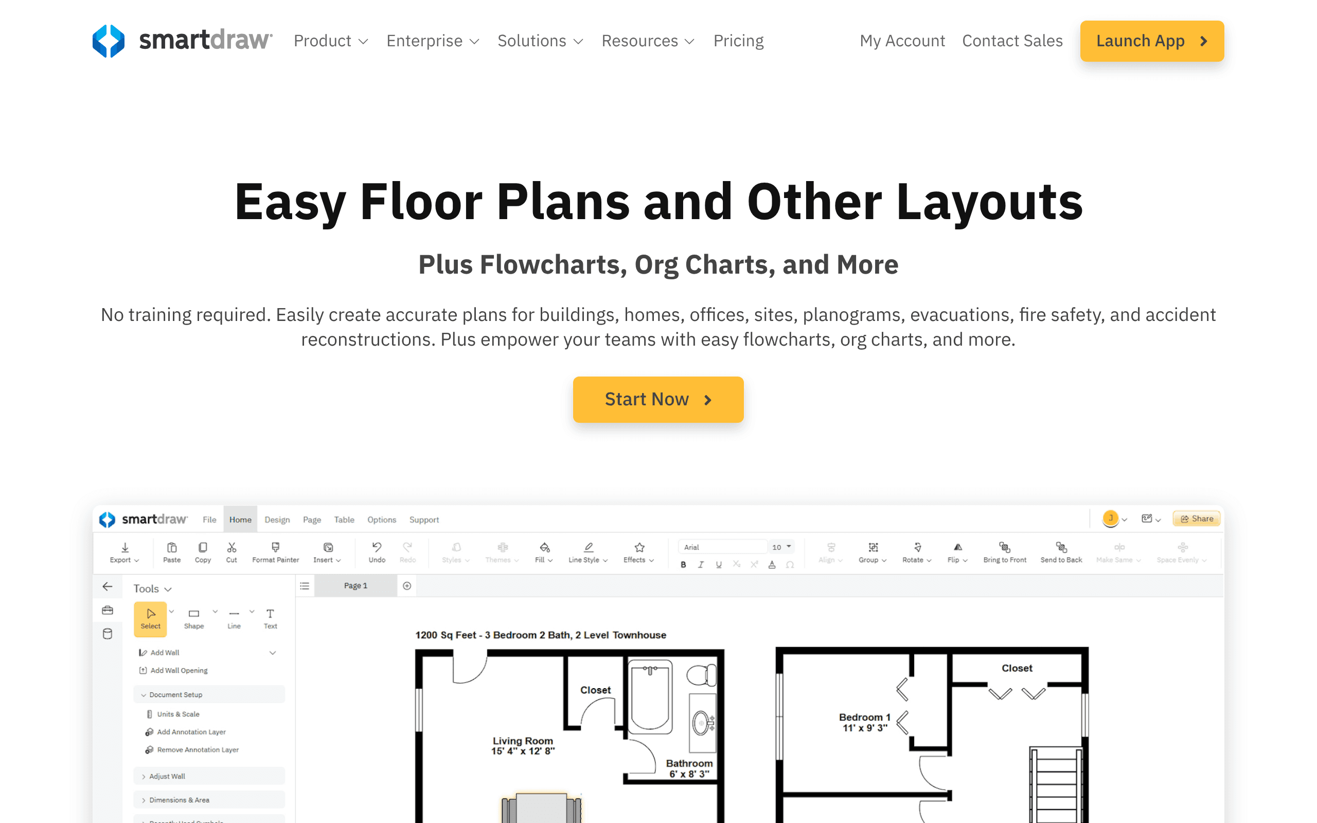 SmartDraw AI Floor Plans