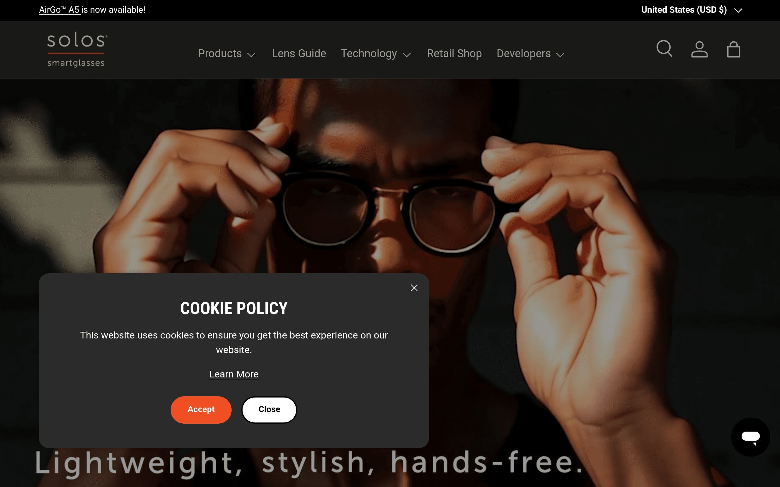 Solos Smart Glasses