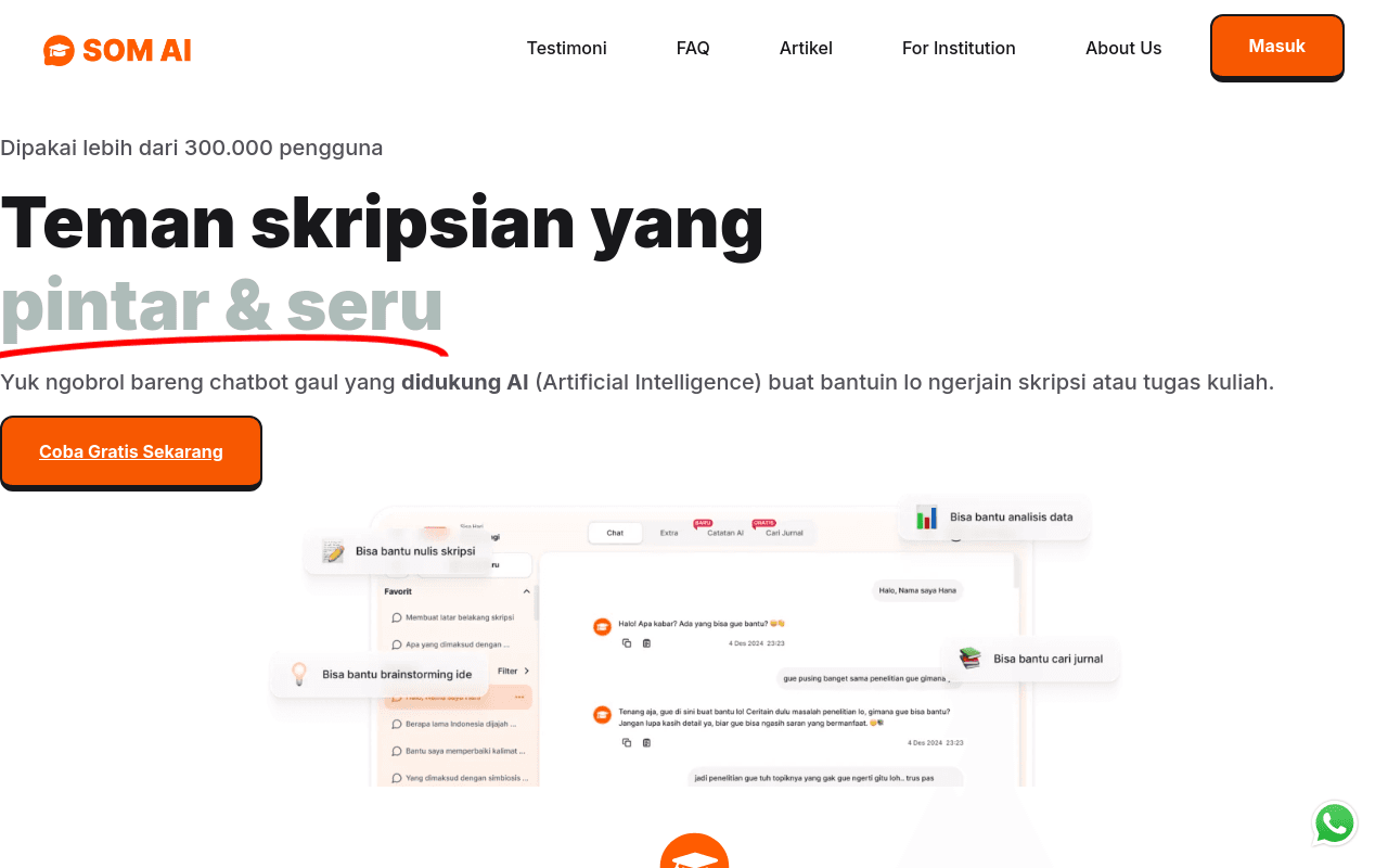 SOM AI - Skripsian Santai dibantu AI