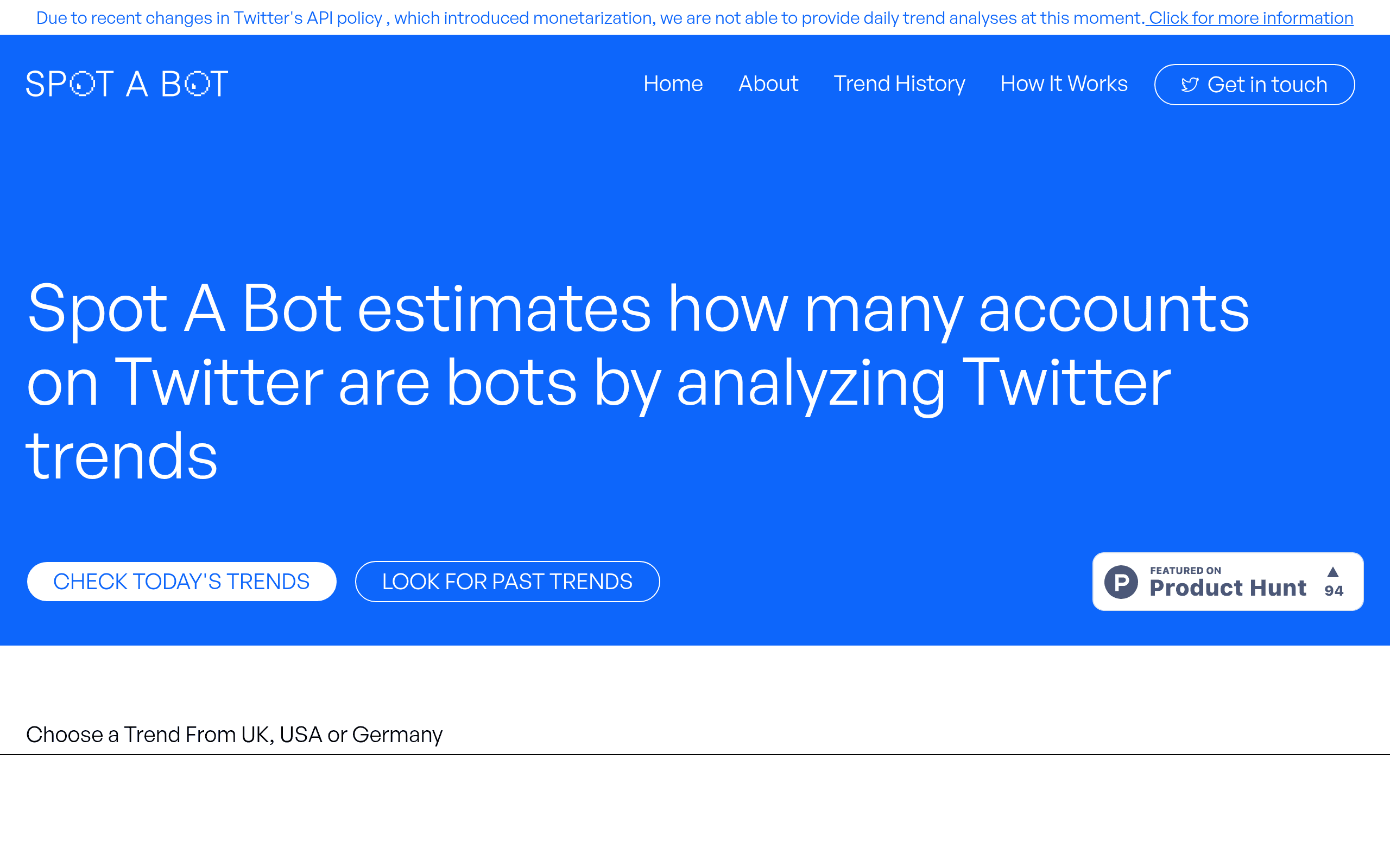 Spot a bot
