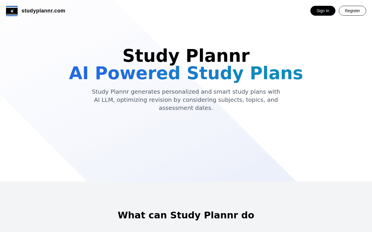 StudyPlannr