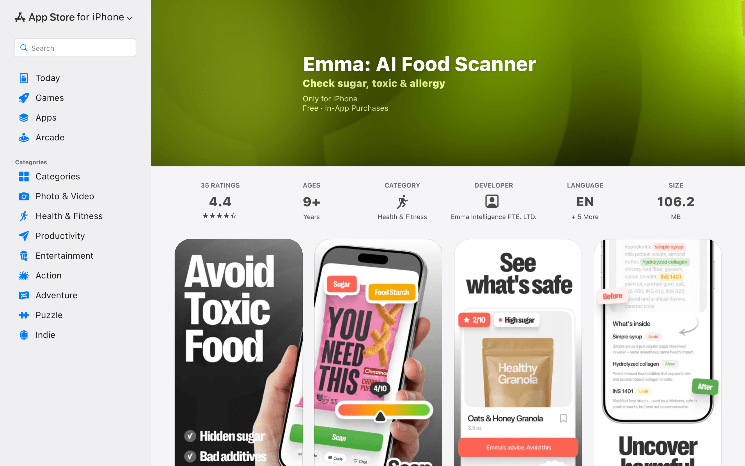 Sugar Free AI Food Scanner
