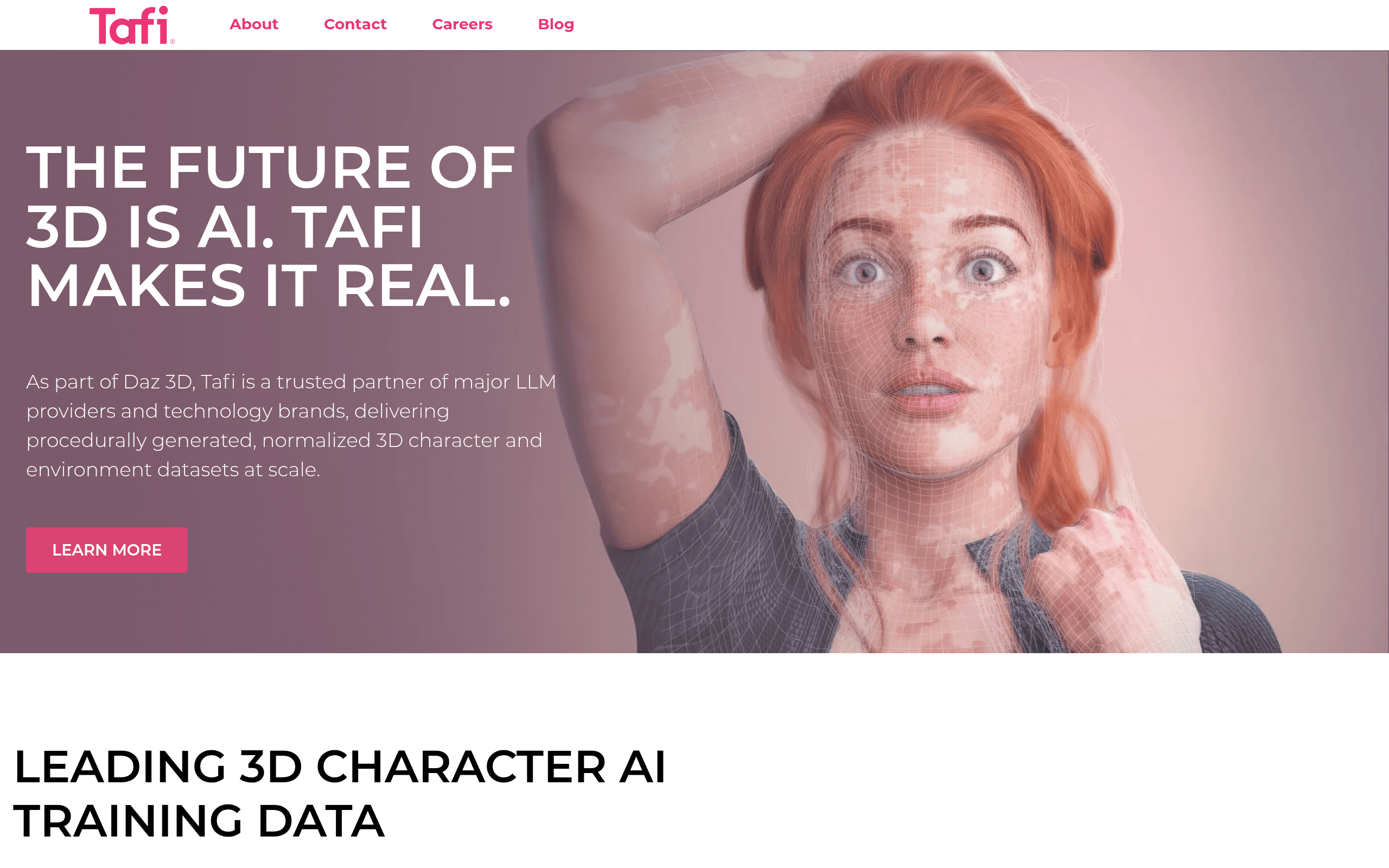 Tafi’s Text-to-3D Character Engine