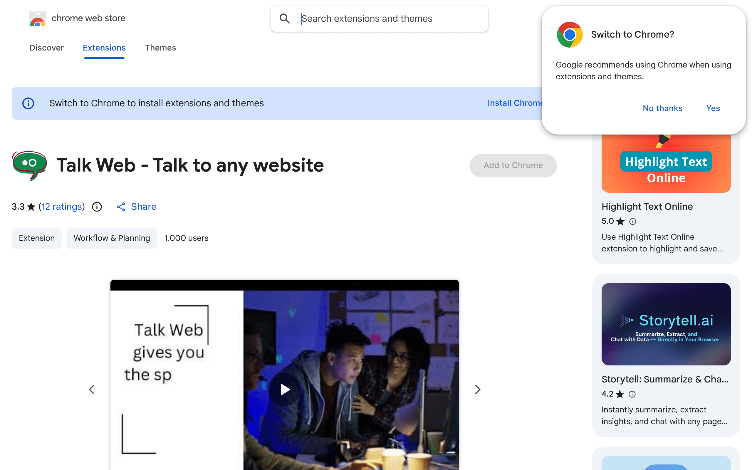 Talk Web